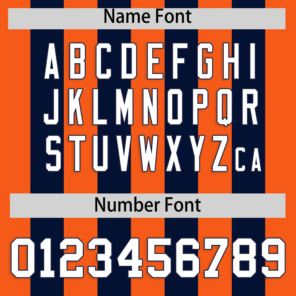 Custom Navy Orange Vertical Stripes Design Performance Polo Shirt