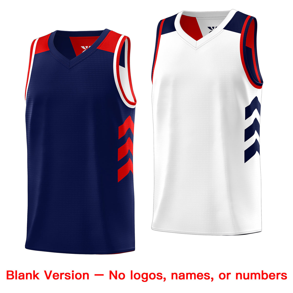 Custom Navy White Reversible Double Side Tops Basketball Jersey