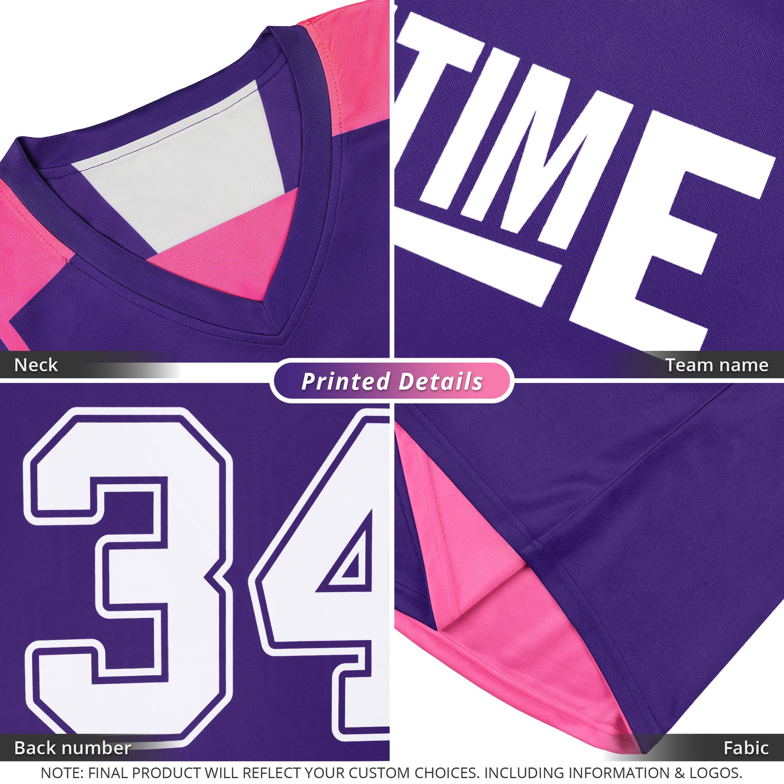 Custom Purple Pink-White Reversible Double Side Tops Basketball Jersey