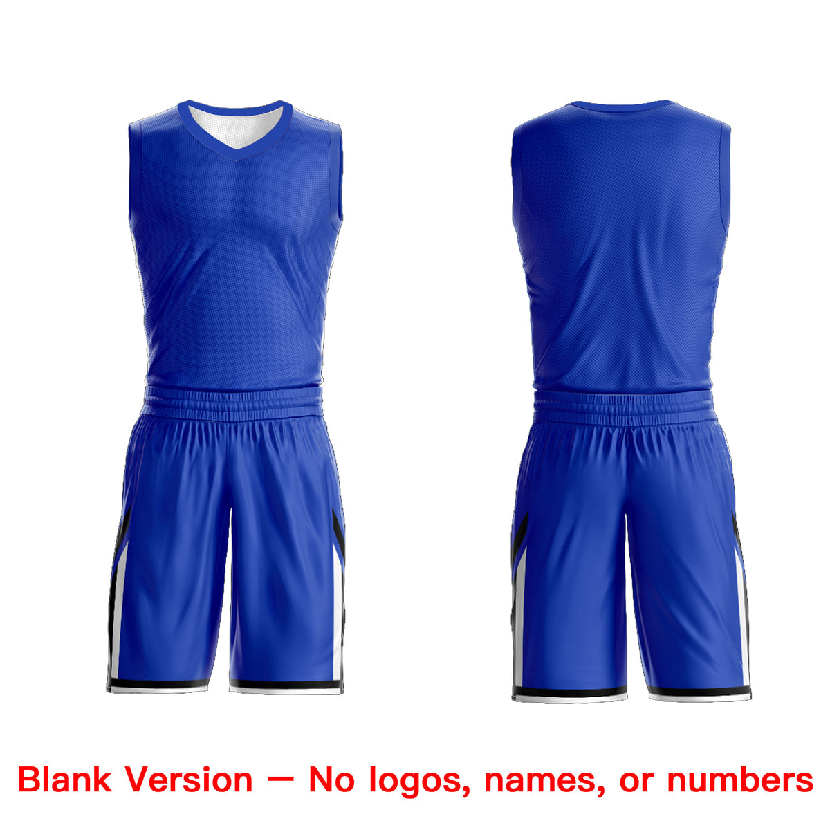 Custom Royal White Double Side Sets Design Sportswear Basketball Jersey