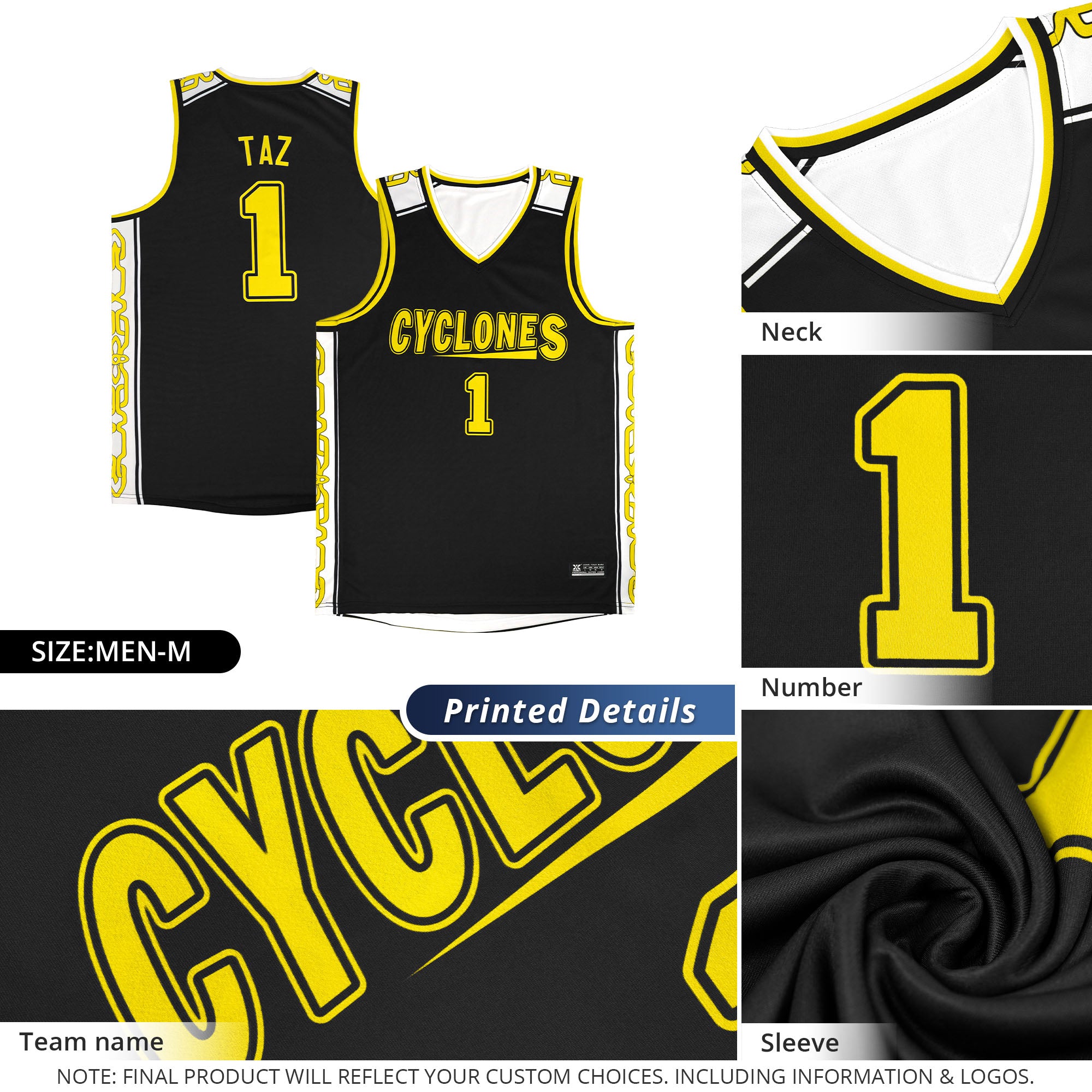 Custom Reversible Personalized Team Sport Basketball Jersey V-Neck Double Side Tops