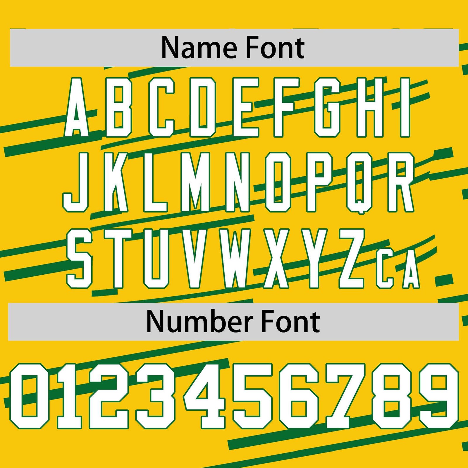 Custom Gold Kelly Green Personalized Slanting Line Graffiti Pattern Performance T-Shirt