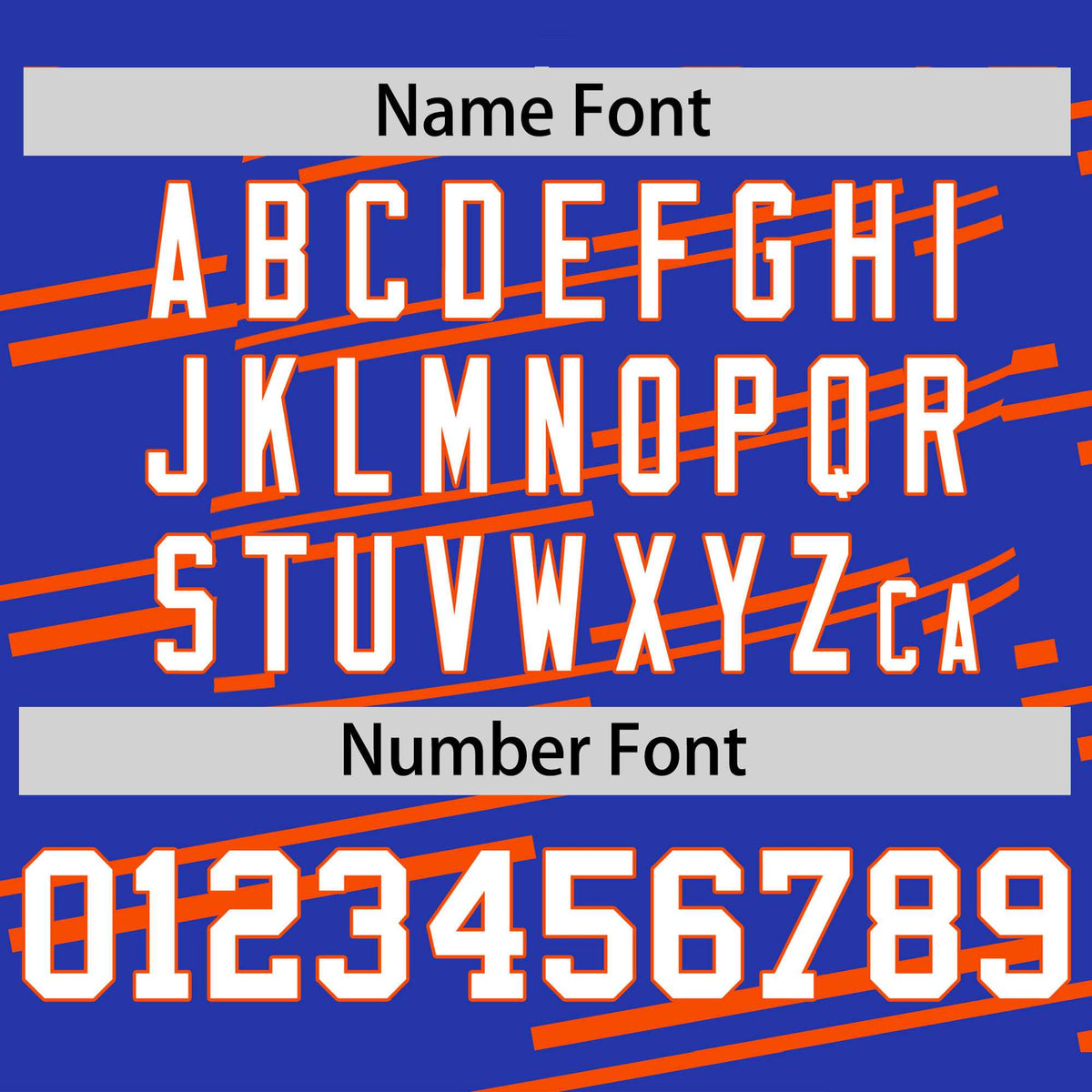 Custom Royal Orange Personalized Slanting Line Graffiti Pattern Performance T-Shirt