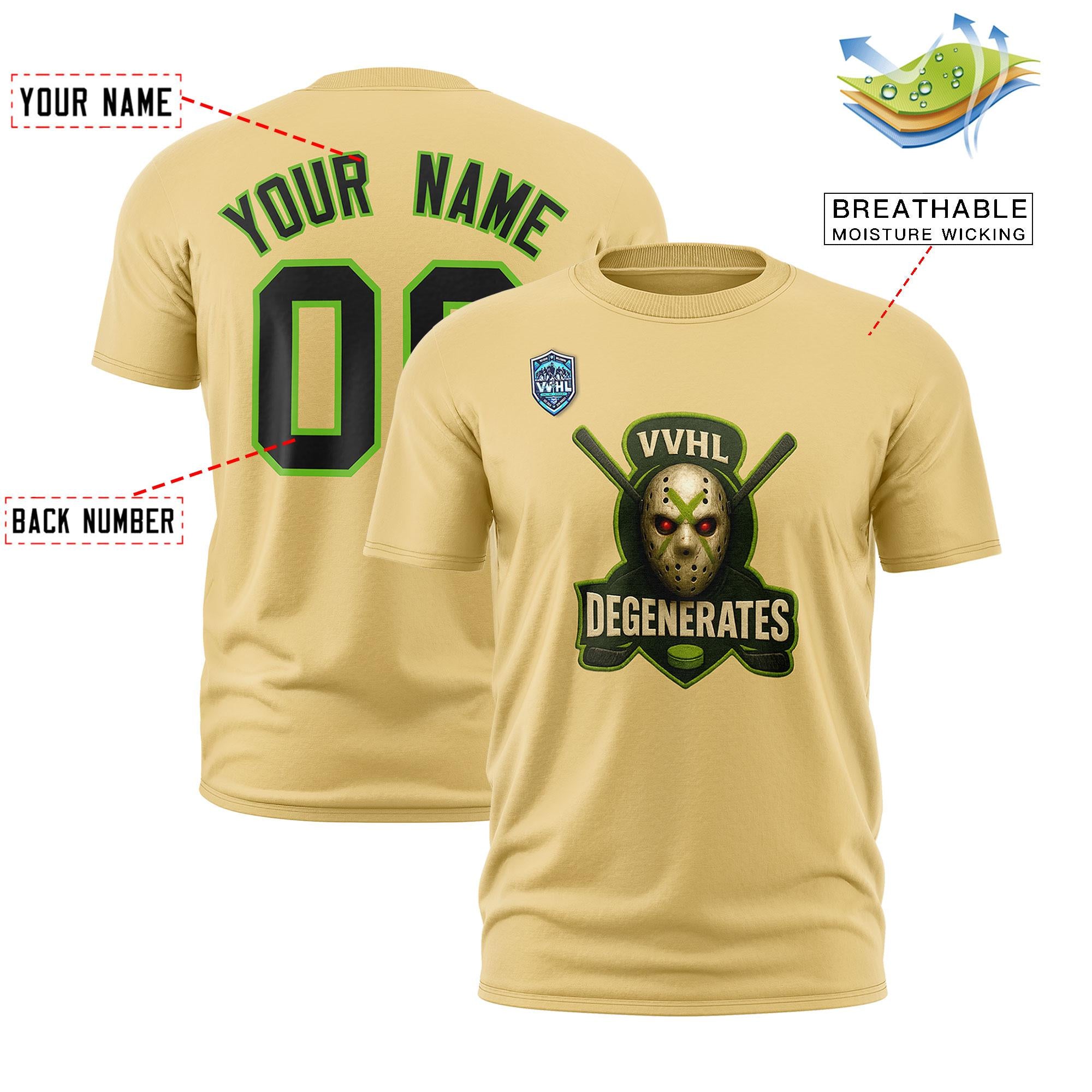 VVHL Khaki Green-Black S7-Degenerates-1 T-Shirt