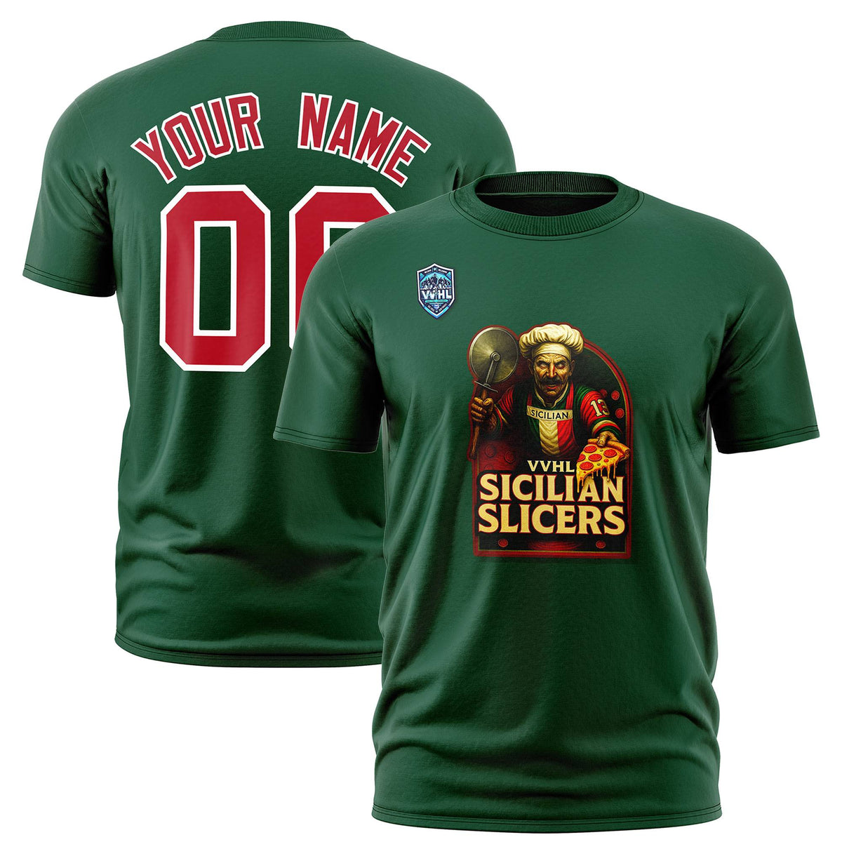VVHL Green Red-White S7-Sicilian-Slicers T-Shirt