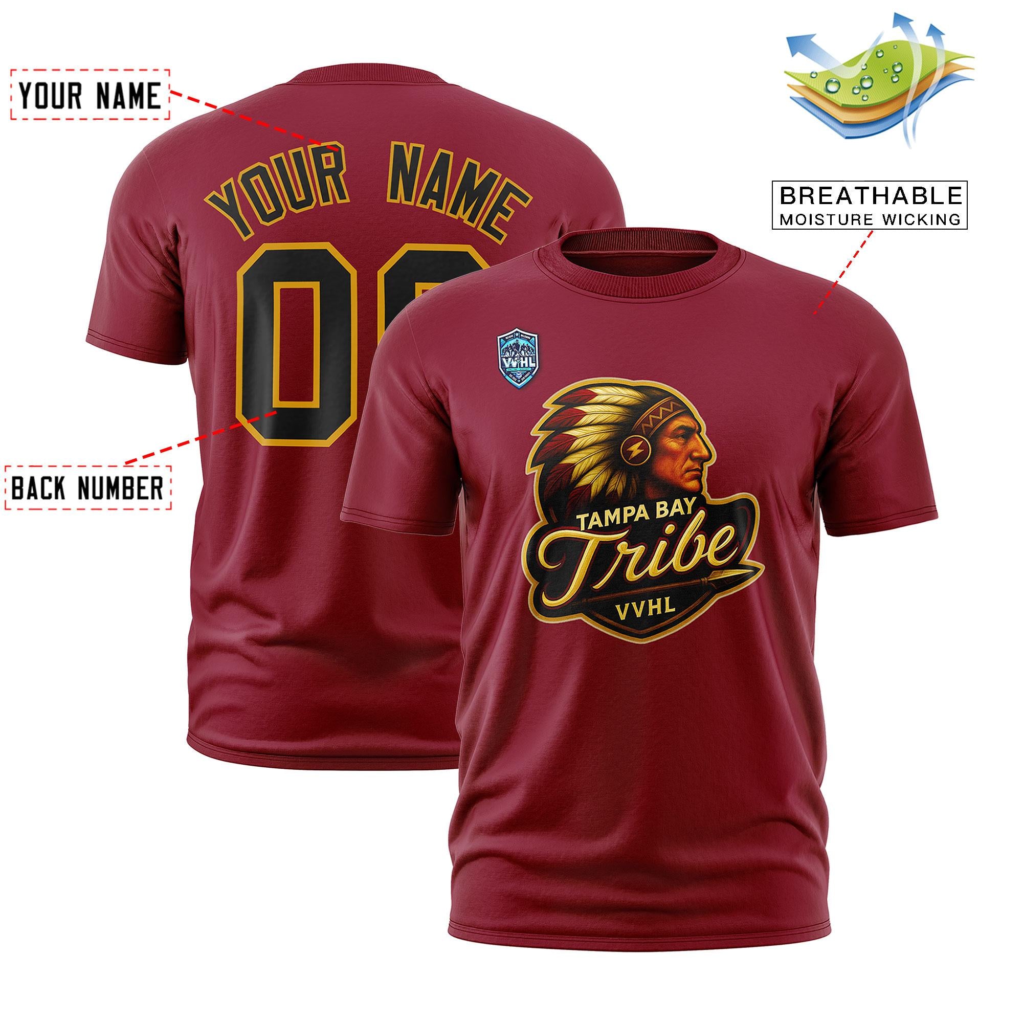 VVHL Crimson Black S7-Tampa-bay-tribe T-Shirt