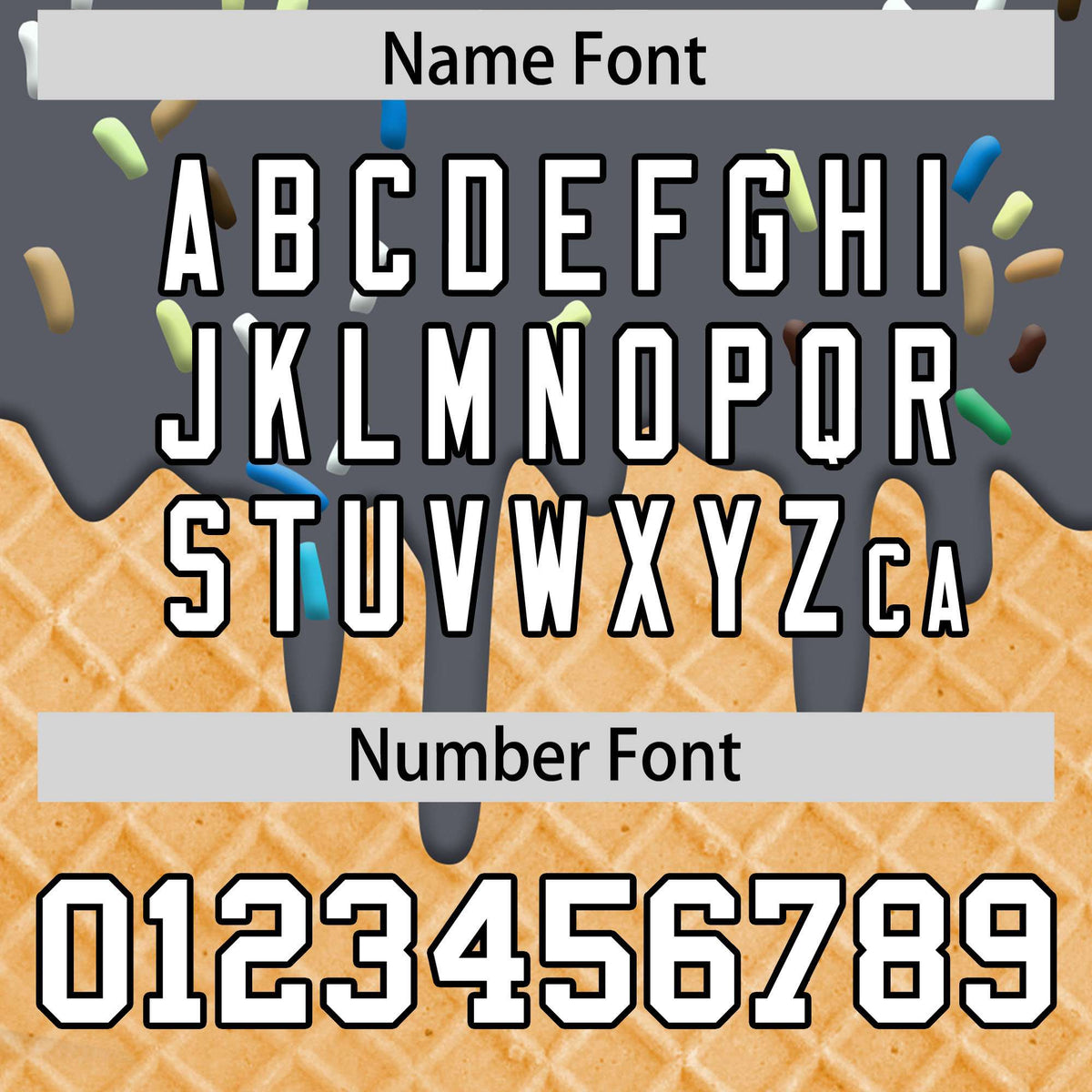 Custom Dark Gray Ice Cream Cone Graffiti Pattern Fashion Authentic T-Shirt