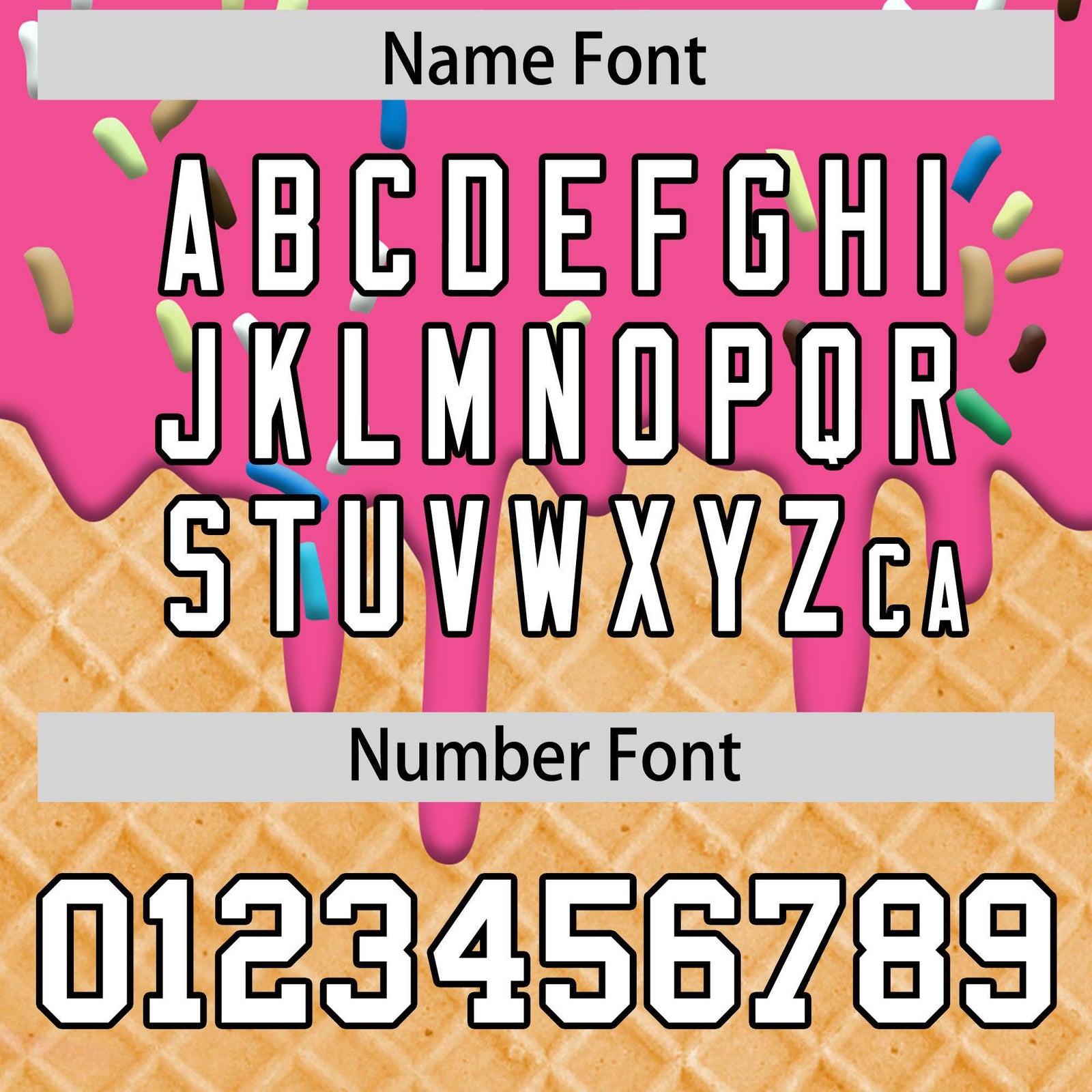 Custom Pink Ice Cream Cone Graffiti Pattern Fashion Authentic T-Shirt