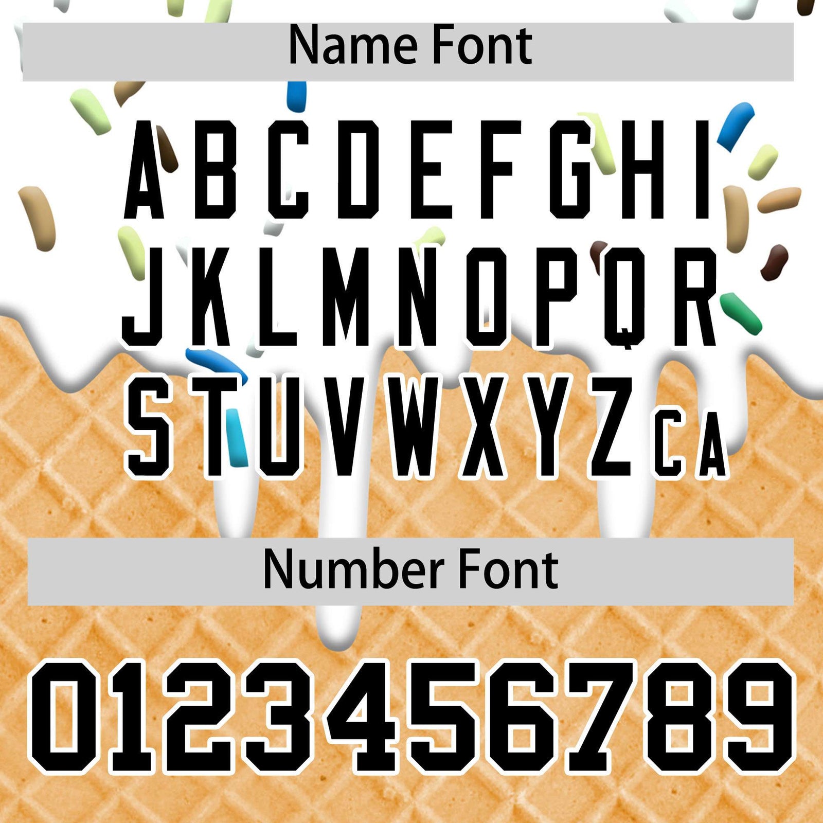 Custom White Ice Cream Cone Graffiti Pattern Fashion Authentic T-Shirt