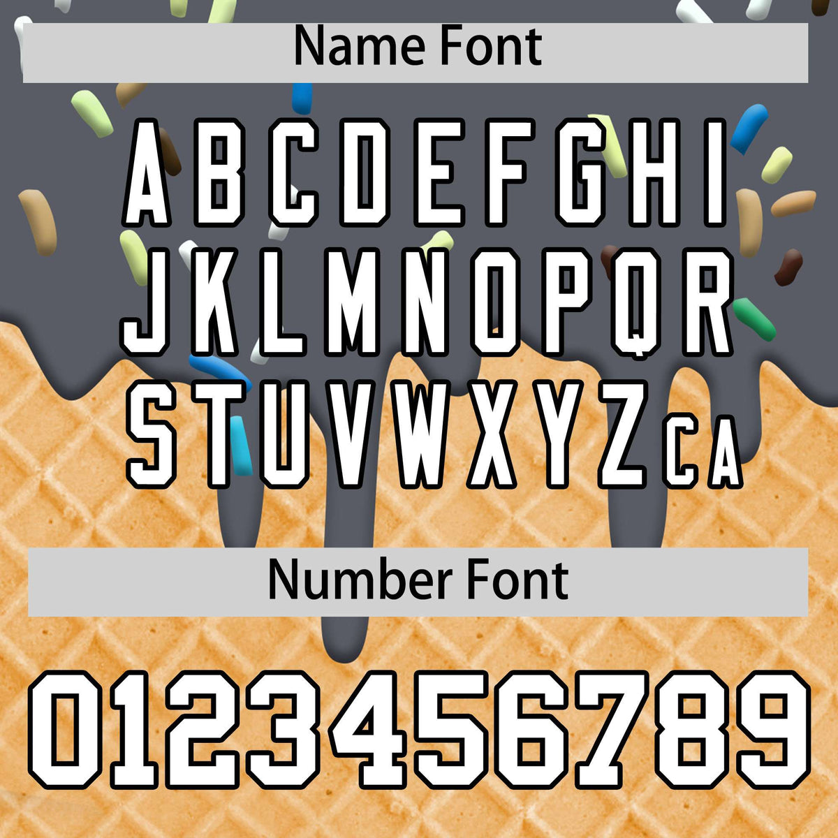 Custom Dark Gray Ice Cream Cone Graffiti Pattern Fashion Authentic T-Shirt