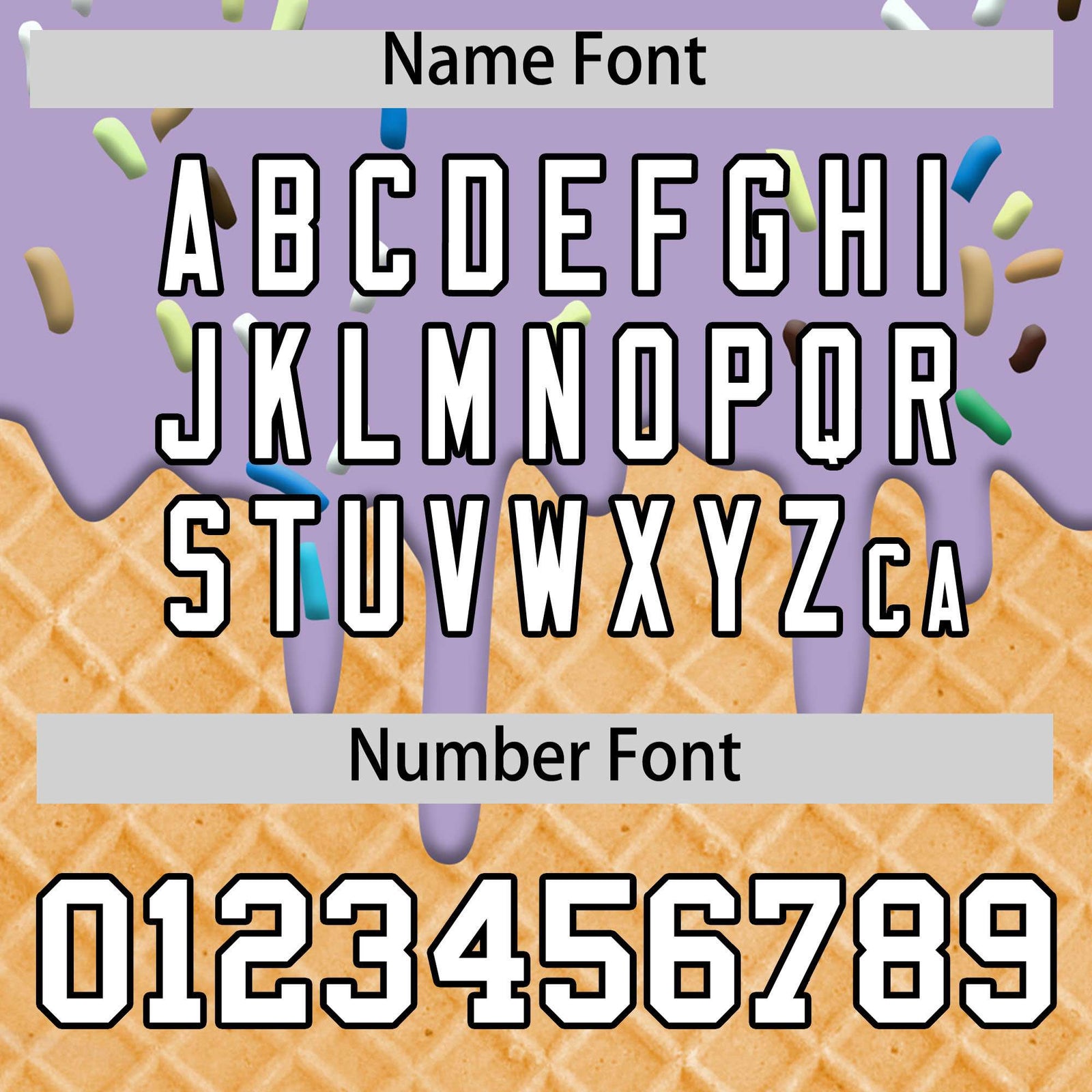 Custom Light Purple Ice Cream Cone Graffiti Pattern Fashion Authentic T-Shirt