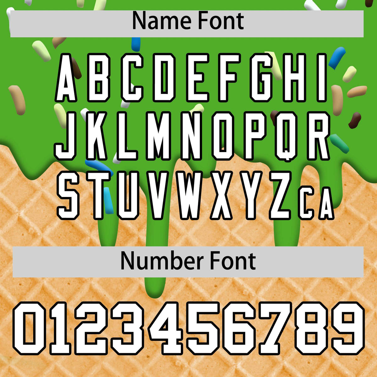 Custom Light Green Ice Cream Cone Graffiti Pattern Fashion Authentic T-Shirt