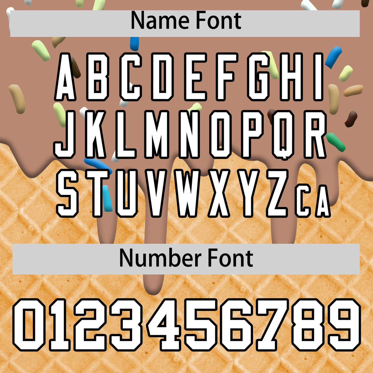 Custom Light Brown Ice Cream Cone Graffiti Pattern Fashion Authentic T-Shirt