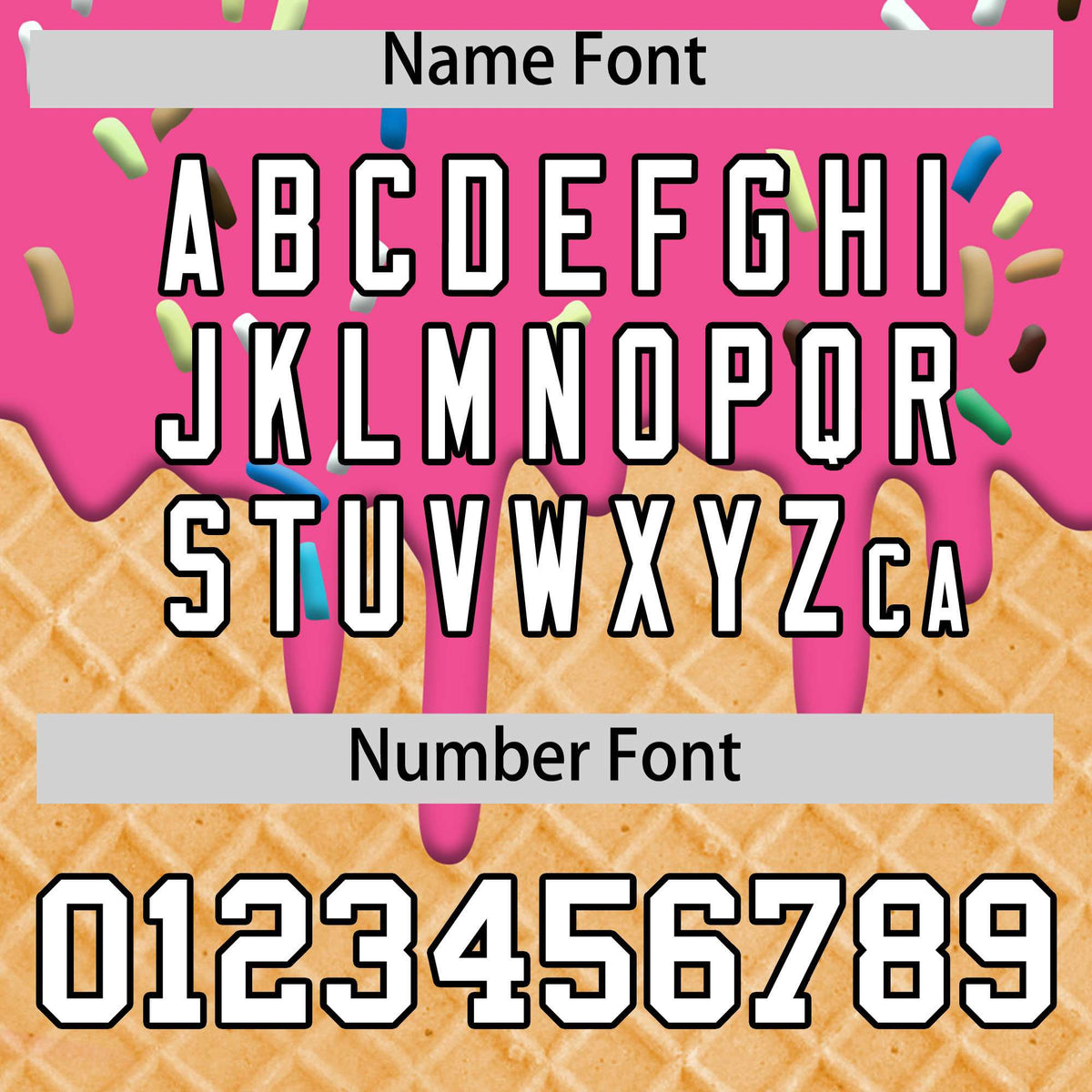 Custom Pink Ice Cream Cone Graffiti Pattern Fashion Authentic T-Shirt