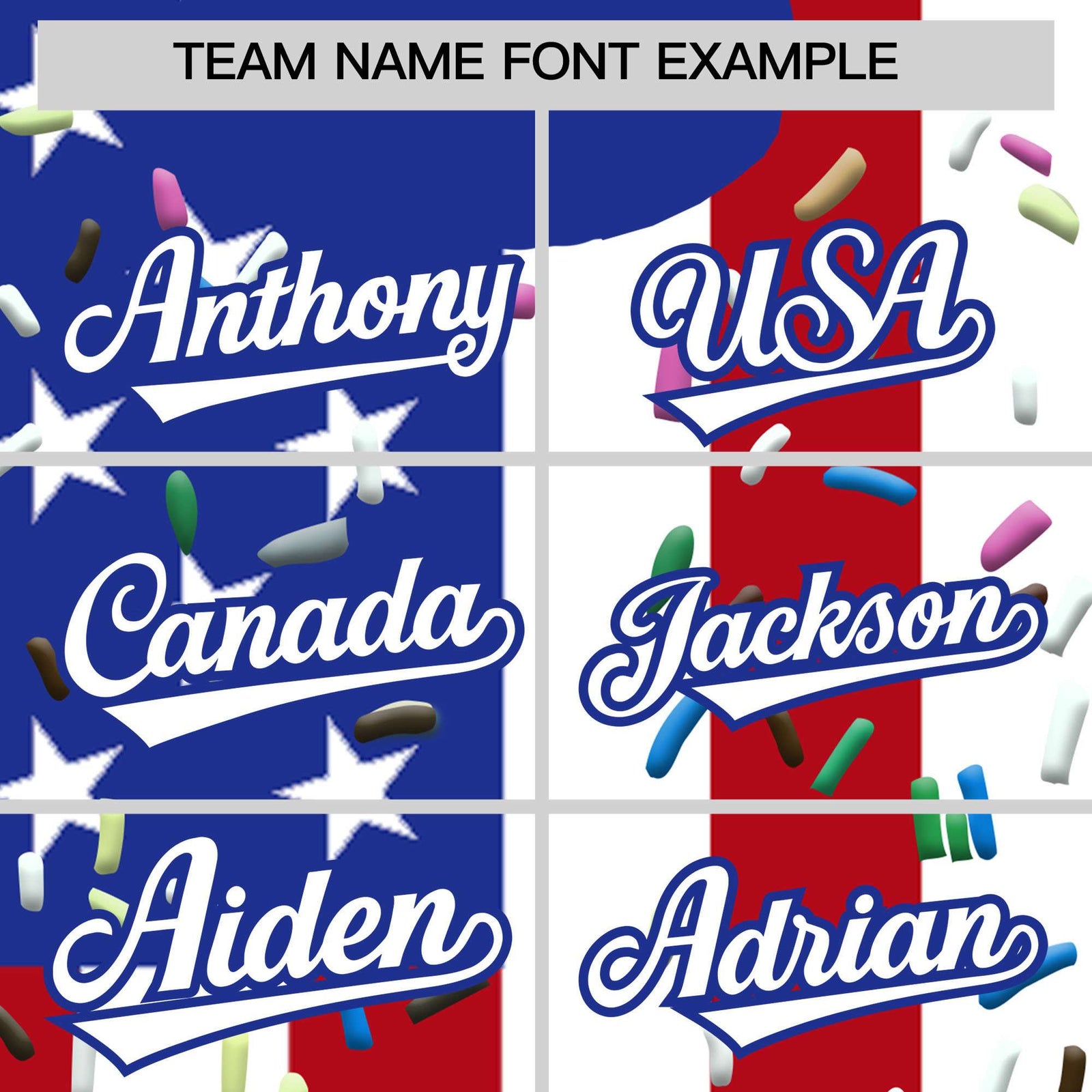 Custom American Flag Ice Cream Cone Graffiti Pattern Fashion Authentic T-Shirt