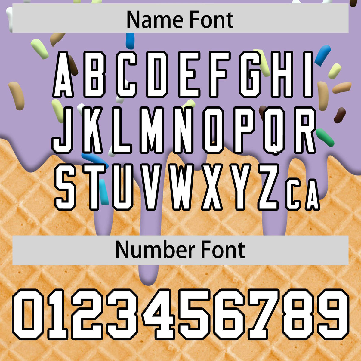 Custom Light Purple Ice Cream Cone Graffiti Pattern Fashion Authentic T-Shirt