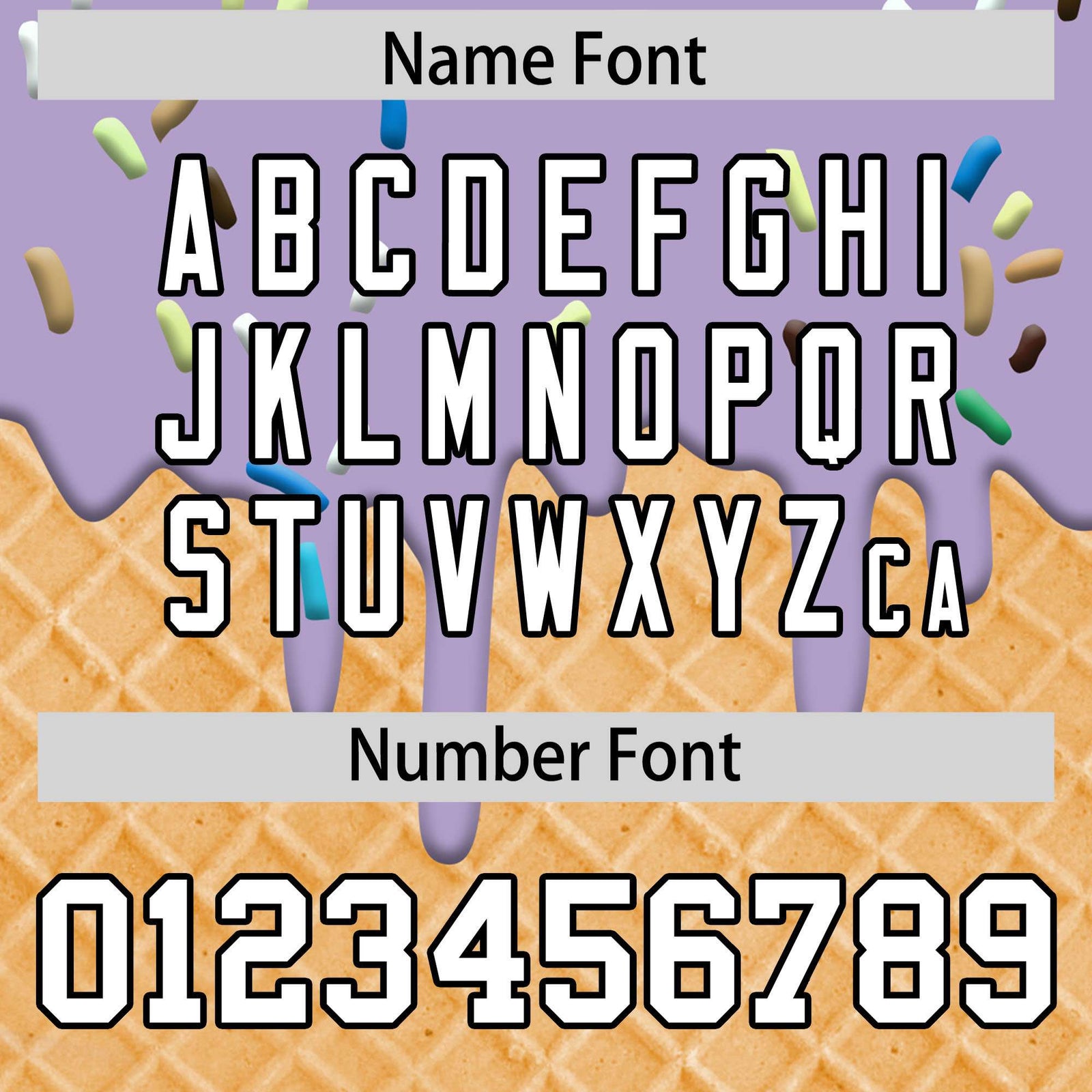 Custom Light Purple Ice Cream Cone Graffiti Pattern Fashion Authentic T-Shirt