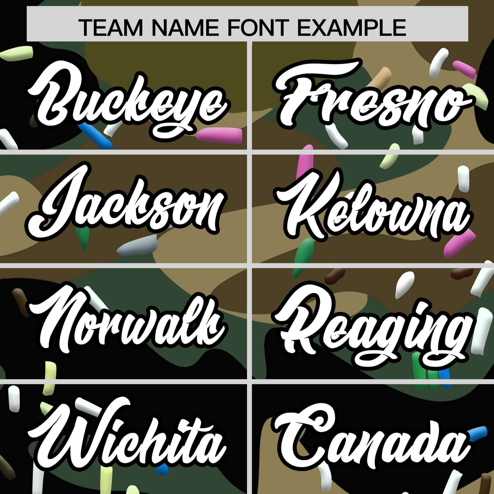 Custom Camo Ice Cream Cone Graffiti Pattern Fashion Authentic T-Shirt