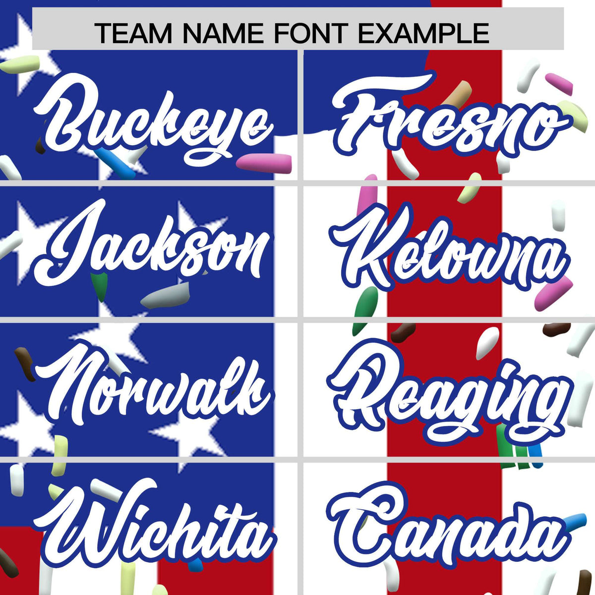 Custom American Flag Ice Cream Cone Graffiti Pattern Fashion Authentic T-Shirt