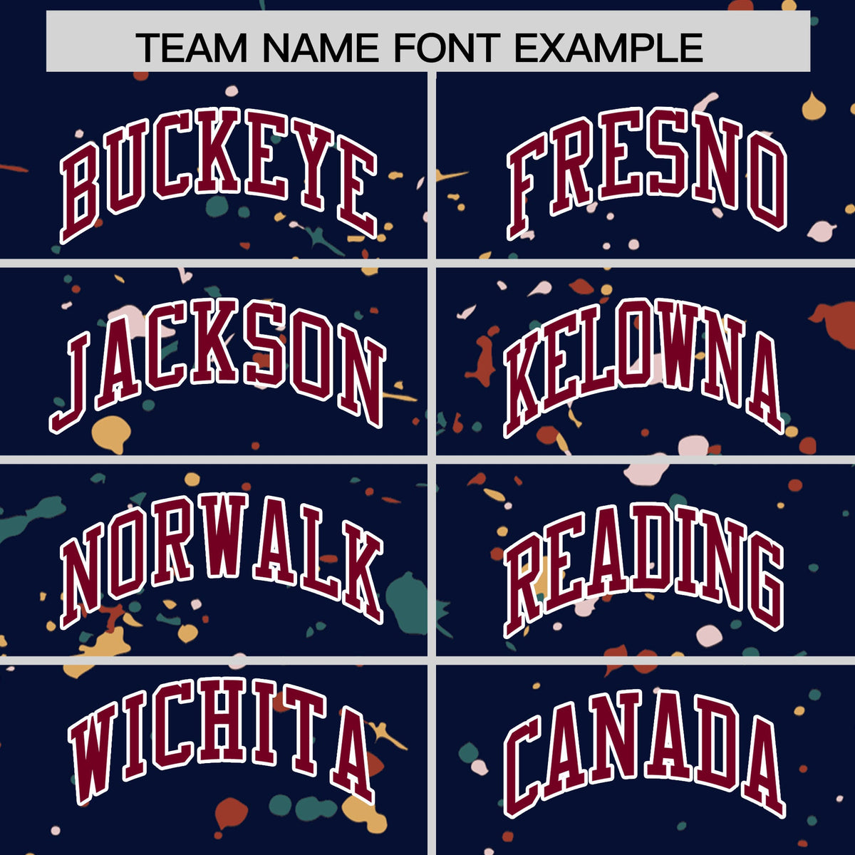 Custom Navy Crimson White Spray Painting Graffiti Pattern Personalization T-shirt| KXKSHOP