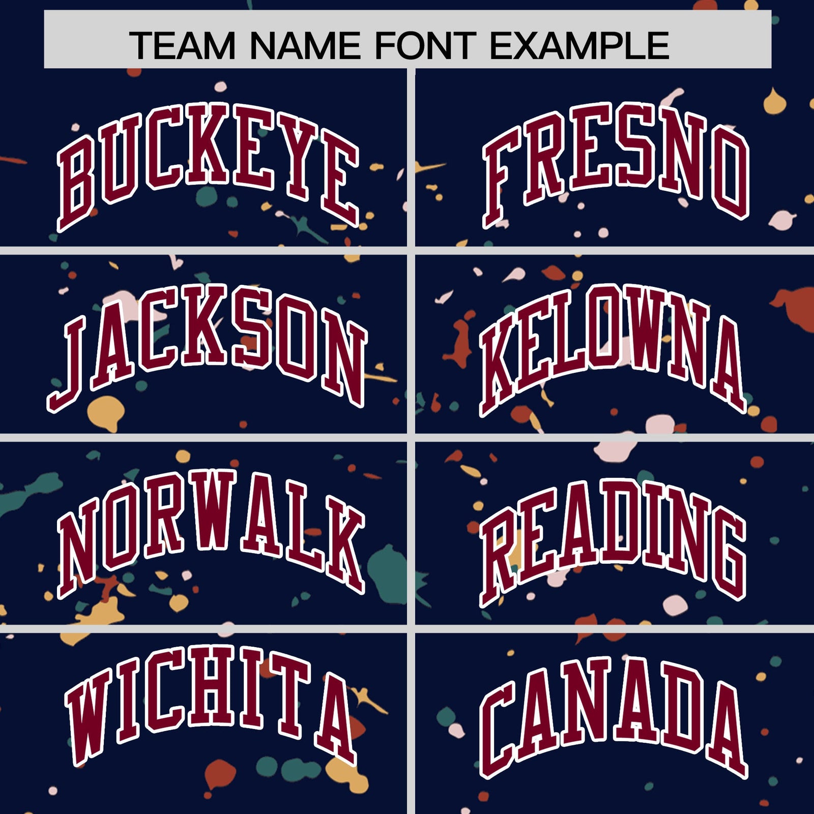 Custom Navy Crimson White Spray Painting Graffiti Pattern Personalization T-shirt| KXKSHOP