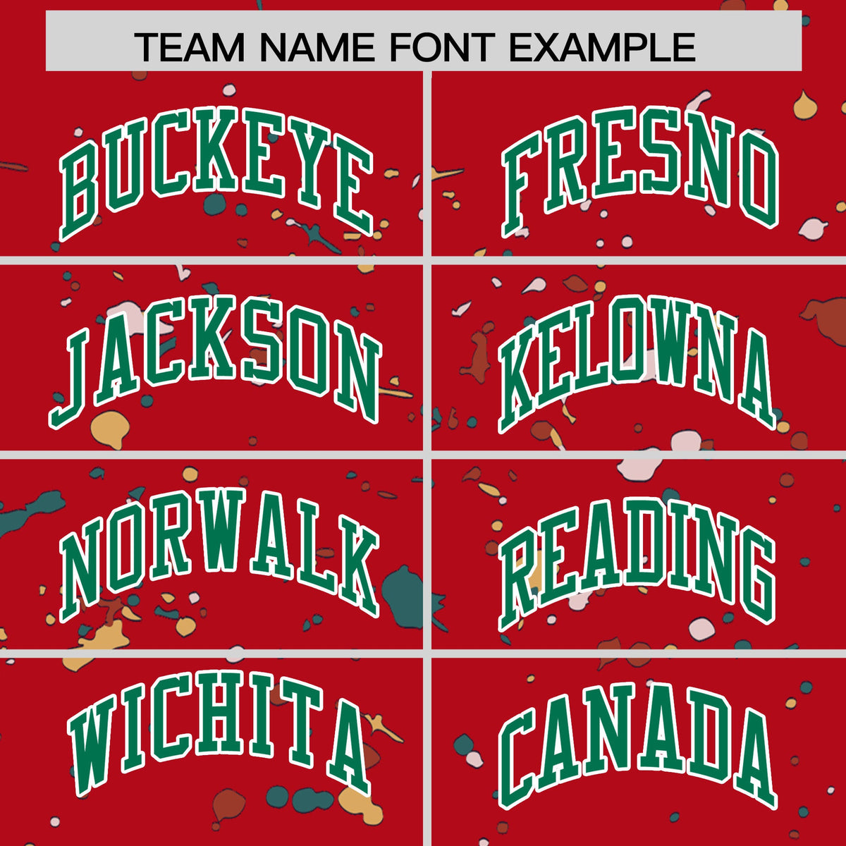 Custom Red Kelly Green White Spray Painting Graffiti Pattern Personalization T-shirt| KXKSHOP