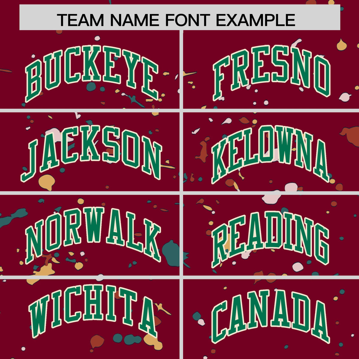 Custom Crimson Kelly Green Cream Spray Painting Graffiti Pattern Personalization T-shirt| KXKSHOP