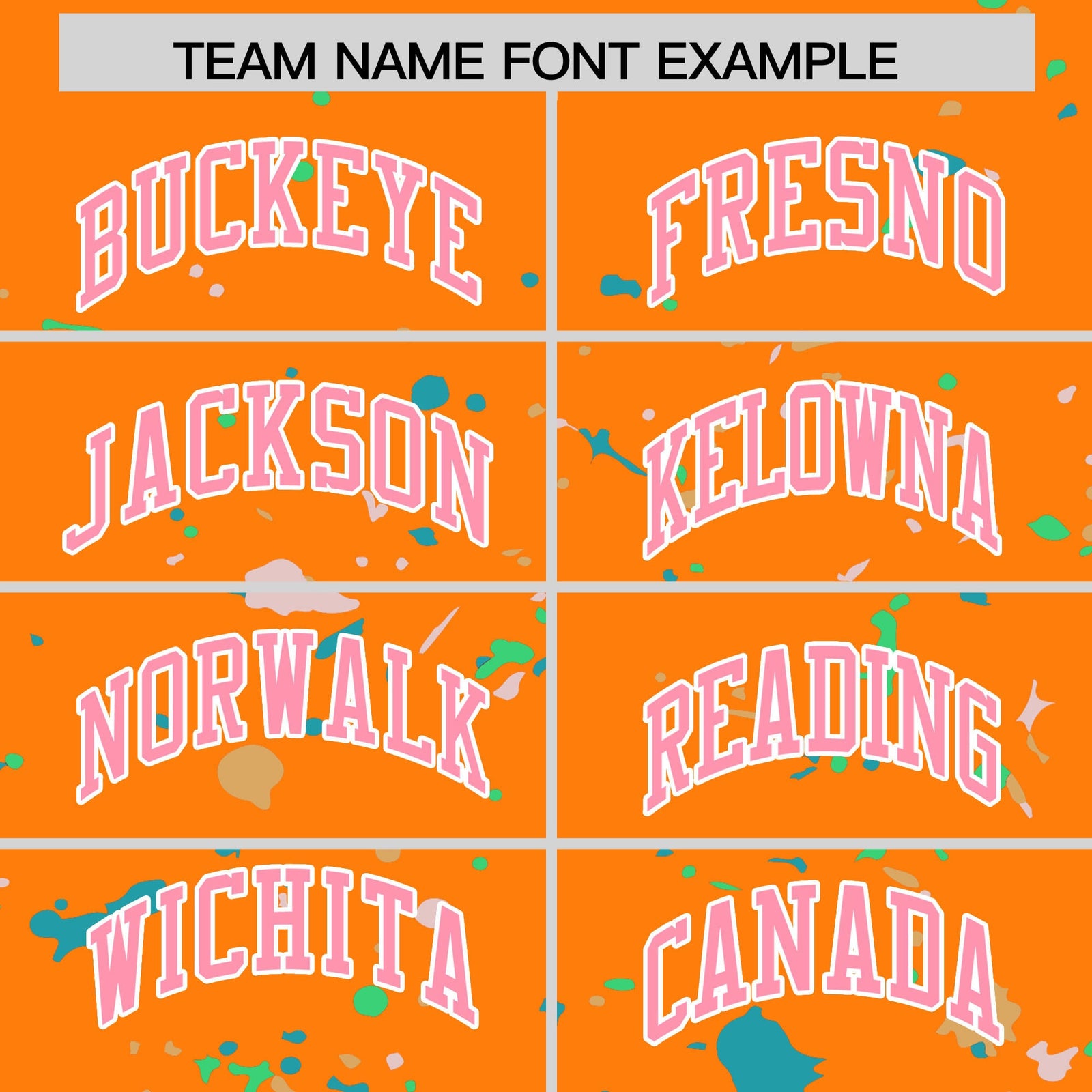 Custom Orange Light Pink White Spray Painting Graffiti Pattern Personalization T-shirt| KXKSHOP