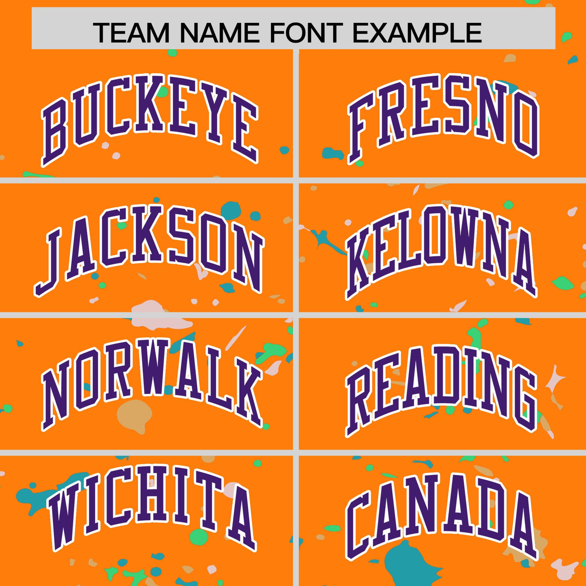 Custom Orange Purple White Spray Painting Graffiti Pattern Personalization T-shirt| KXKSHOP