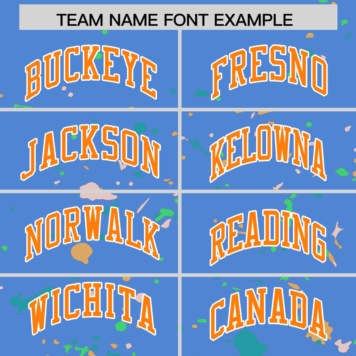 Custom Light Blue Orange White Spray Painting Graffiti Pattern Personalization T-shirt| KXKSHOP