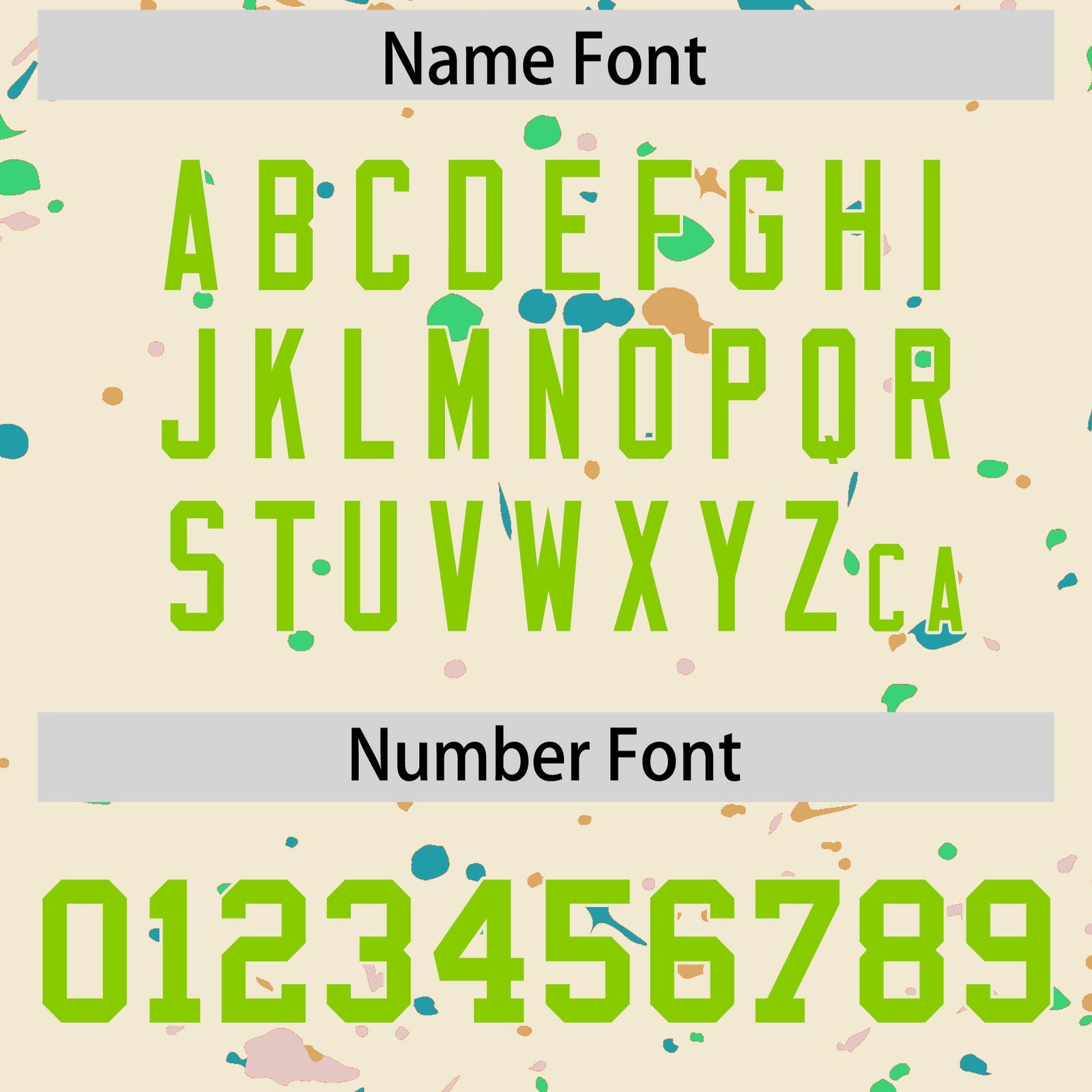 Custom Cream Neon Green Spray Painting Graffiti Pattern Personalization T-shirt| KXKSHOP