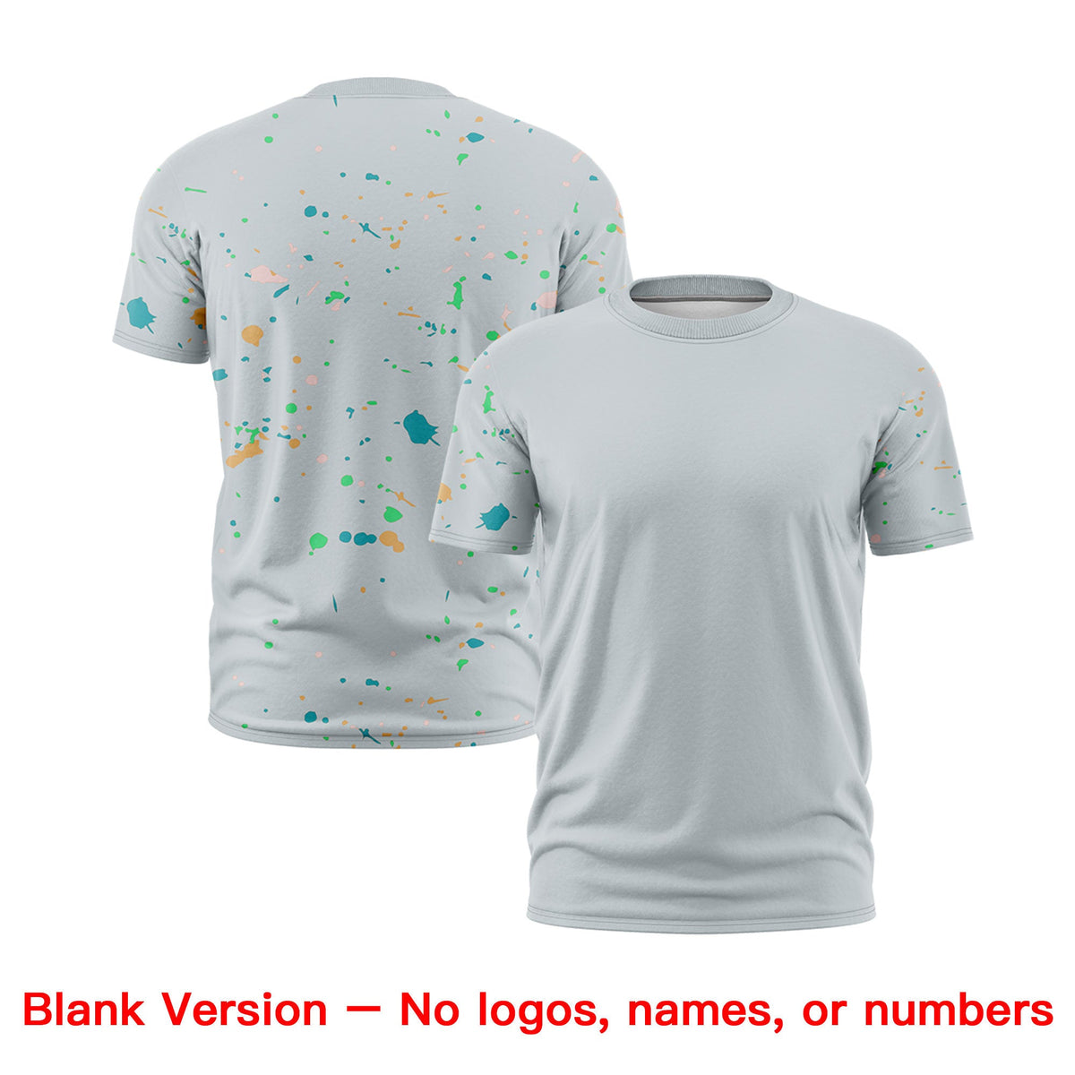 Custom Silver Neon Green White Spray Painting Graffiti Pattern Personalization T-shirt| KXKSHOP