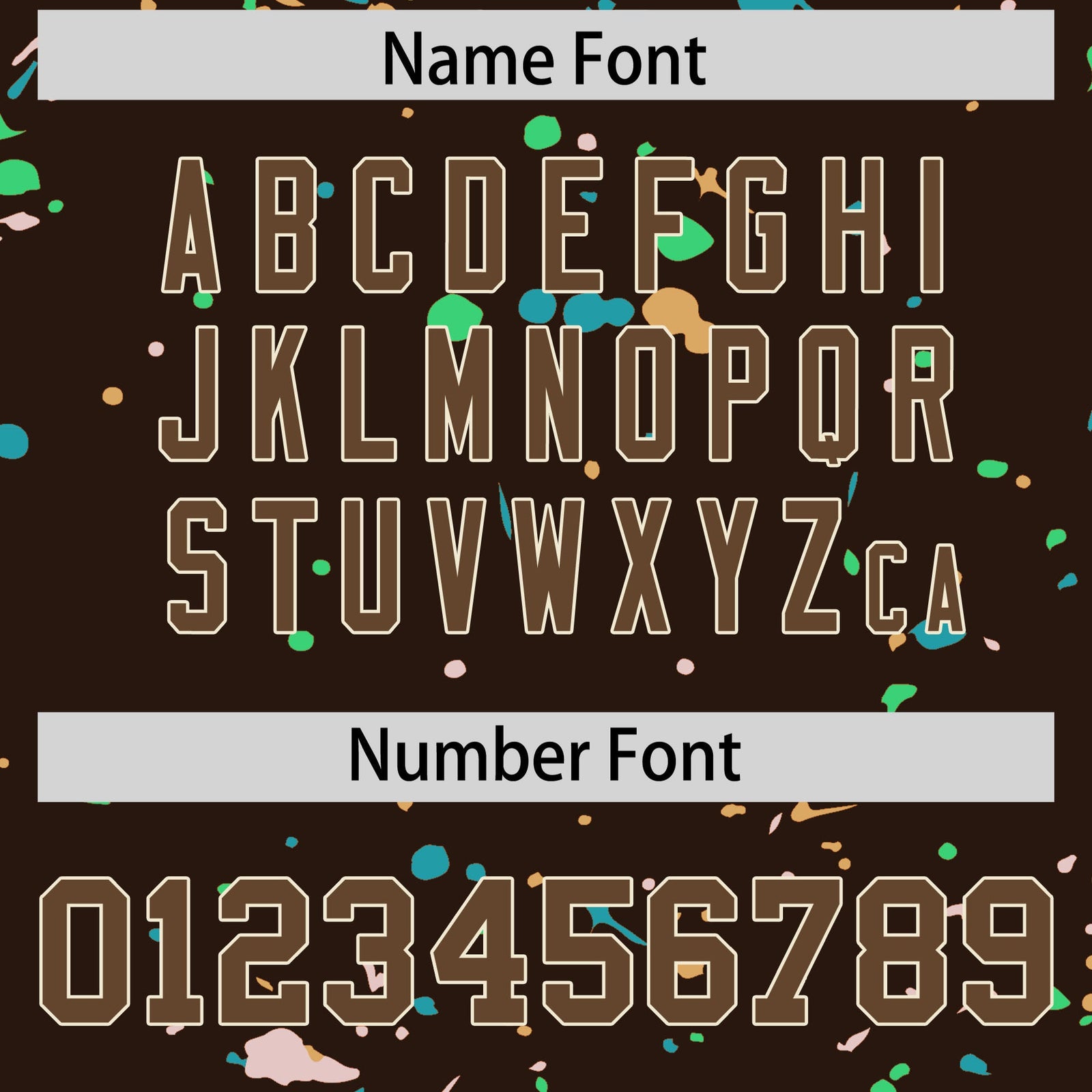 Custom Brown Light Brown Cream Spray Painting Graffiti Pattern Personalization T-shirt| KXKSHOP