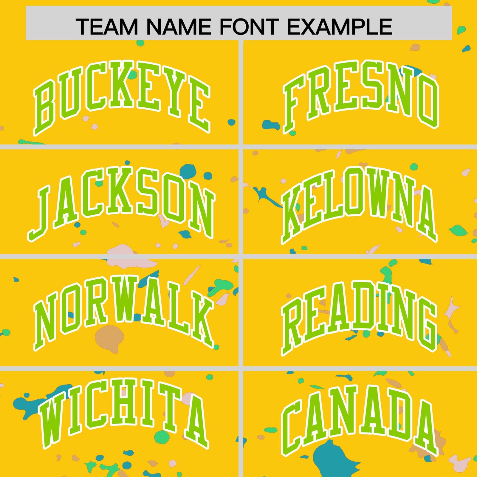 Custom Gold Neon Green White Spray Painting Graffiti Pattern Personalization T-shirt| KXKSHOP