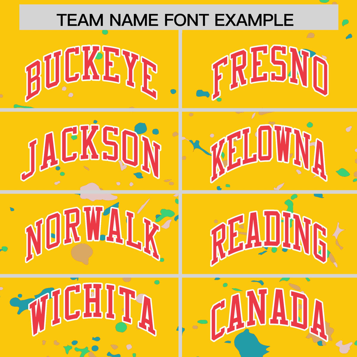 Custom Gold Light Red White Spray Painting Graffiti Pattern Personalization T-shirt| KXKSHOP