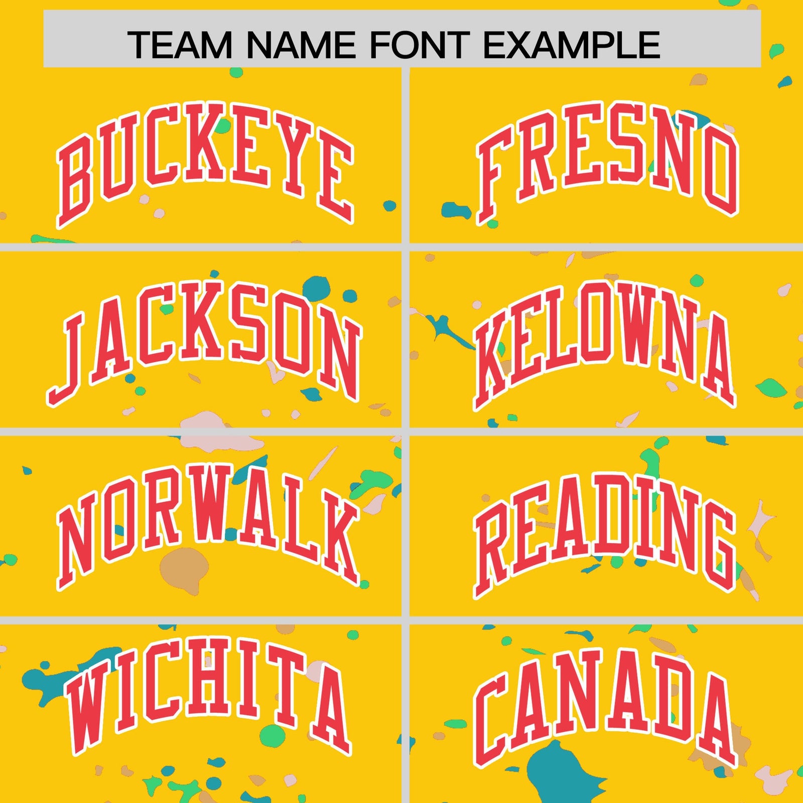 Custom Gold Light Red White Spray Painting Graffiti Pattern Personalization T-shirt| KXKSHOP