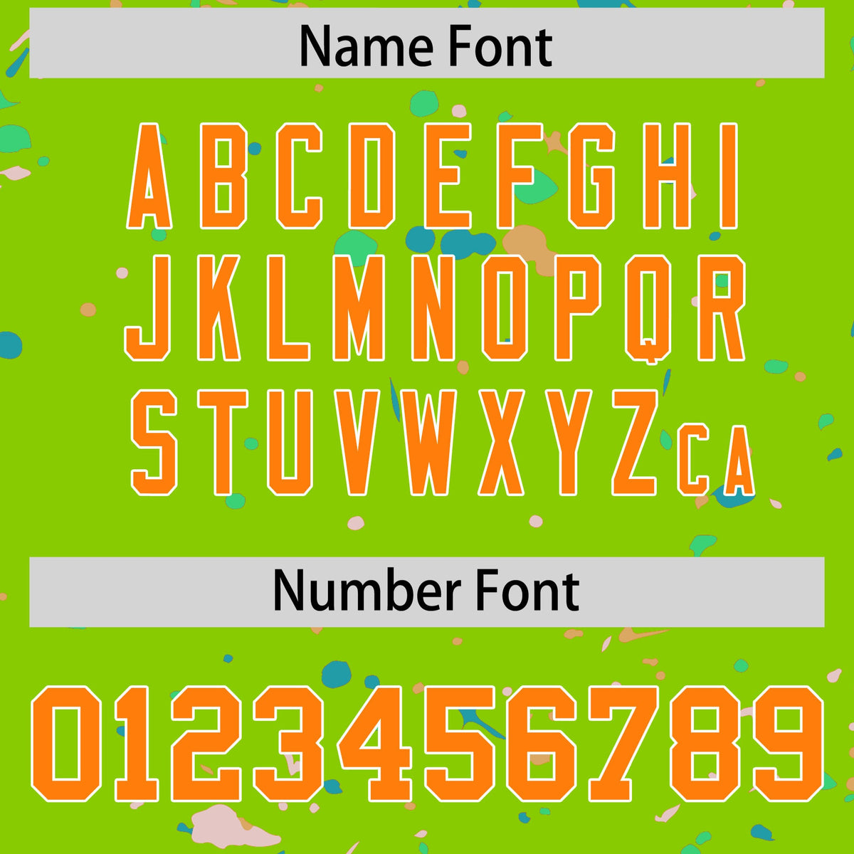 Custom Neon Green Orange White Spray Painting Graffiti Pattern Personalization T-shirt| KXKSHOP