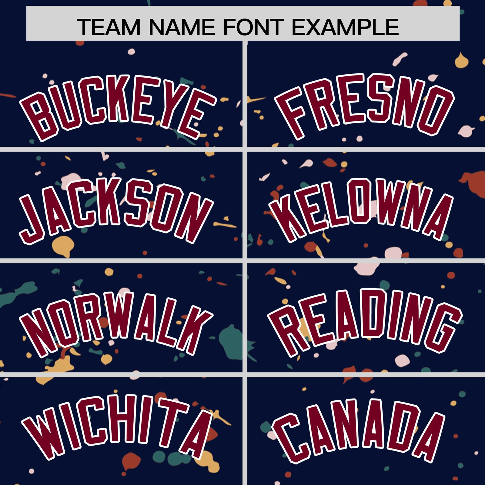 Custom Navy Crimson White Spray Painting Graffiti Pattern Personalization T-shirt| KXKSHOP