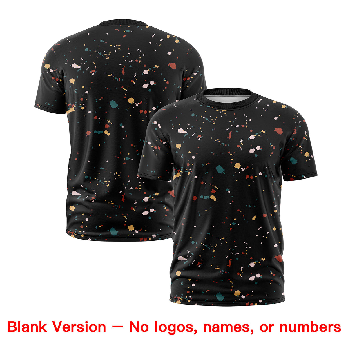 Custom Black White Spray Painting Graffiti Pattern Personalization T-shirt| KXKSHOP