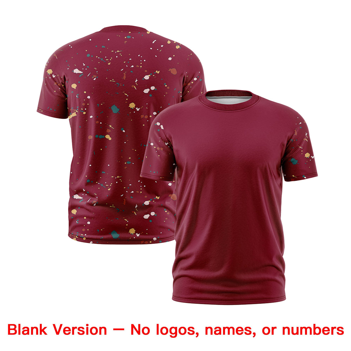 Custom Crimson Kelly Green Cream Spray Painting Graffiti Pattern Personalization T-shirt| KXKSHOP