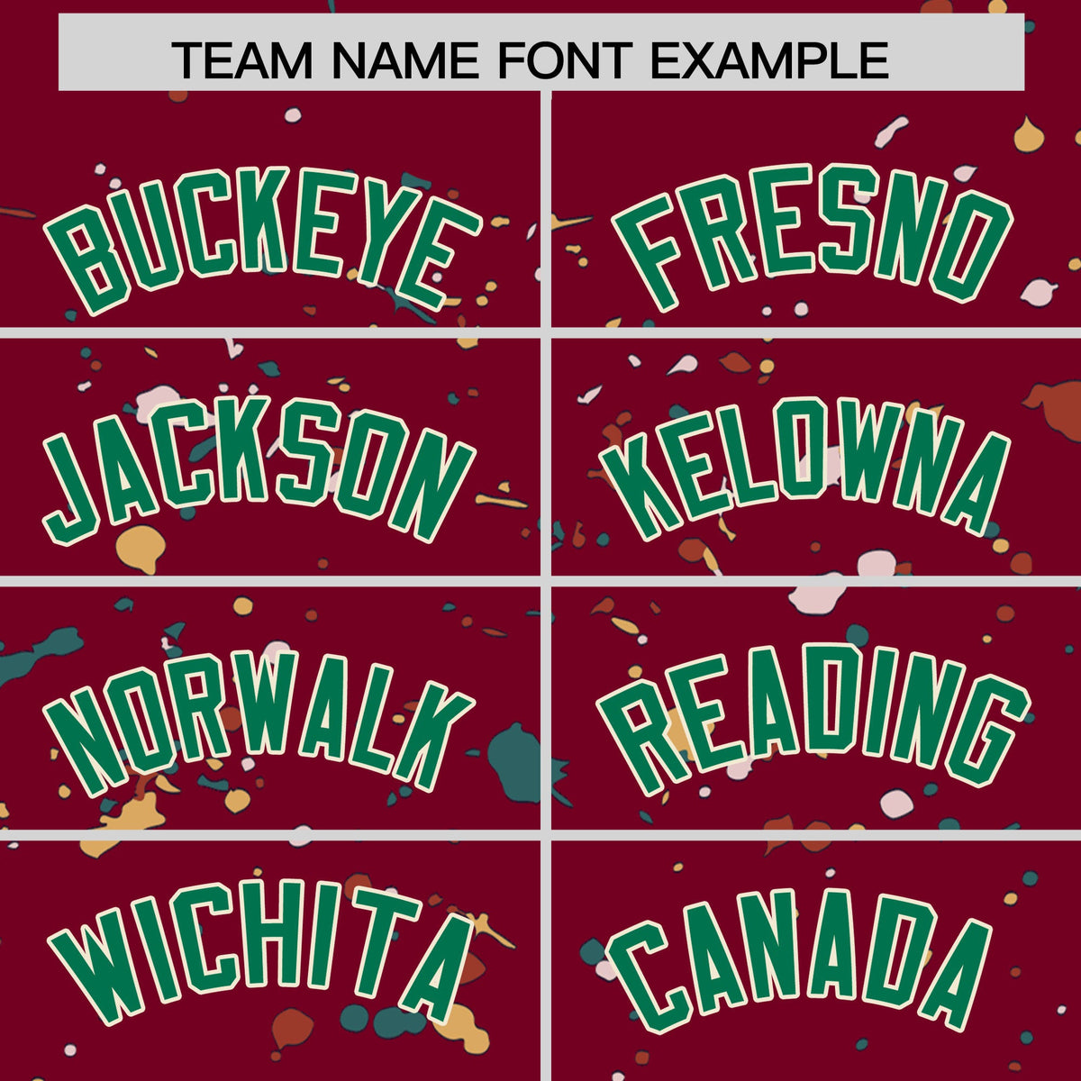 Custom Crimson Kelly Green Cream Spray Painting Graffiti Pattern Personalization T-shirt| KXKSHOP