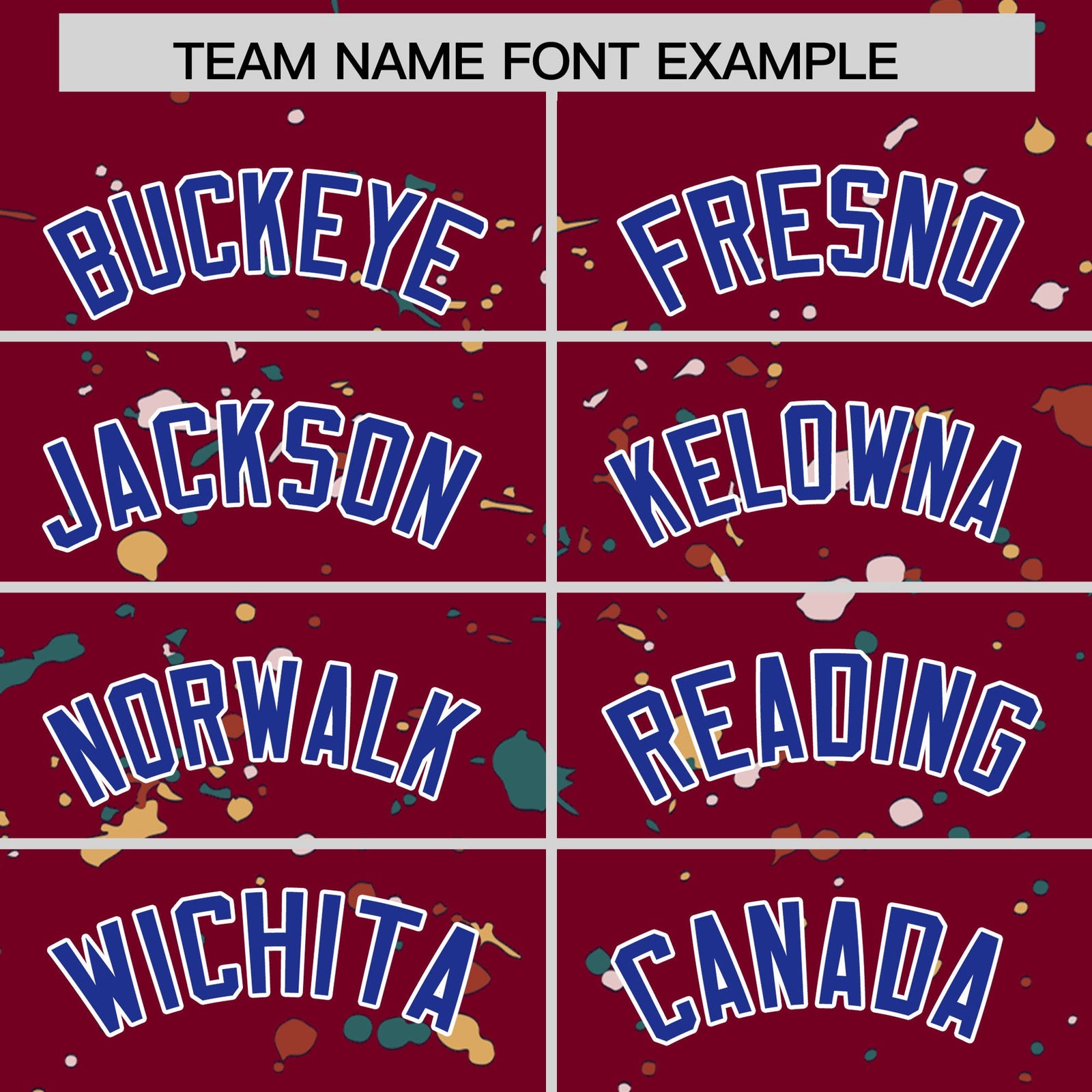 Custom Crimson Royal Blue White Spray Painting Graffiti Pattern Personalization T-shirt| KXKSHOP