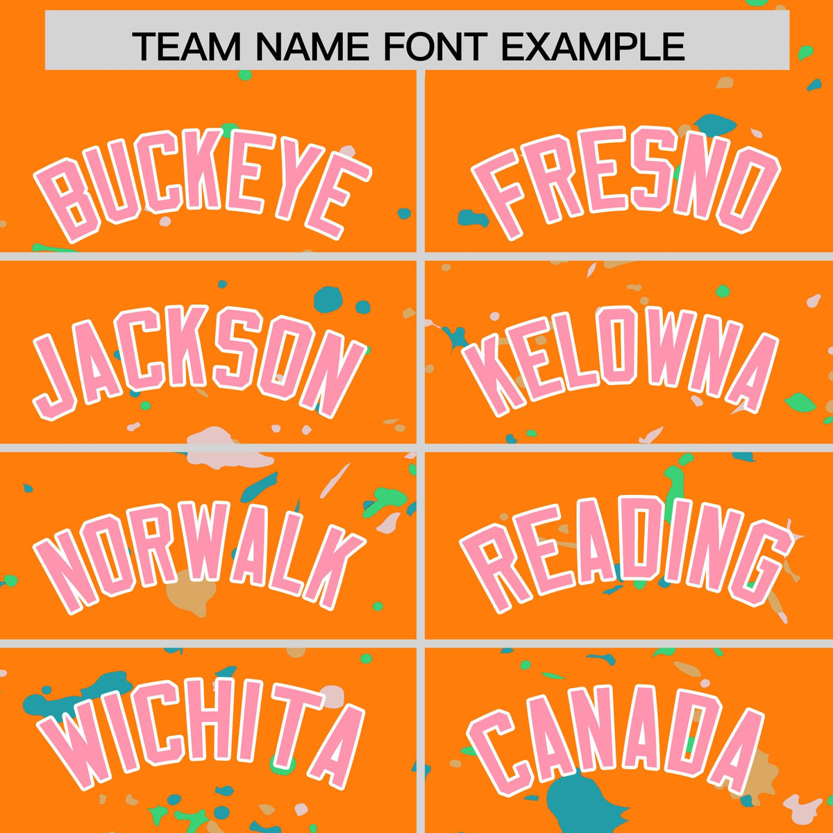 Custom Orange Light Pink White Spray Painting Graffiti Pattern Personalization T-shirt| KXKSHOP