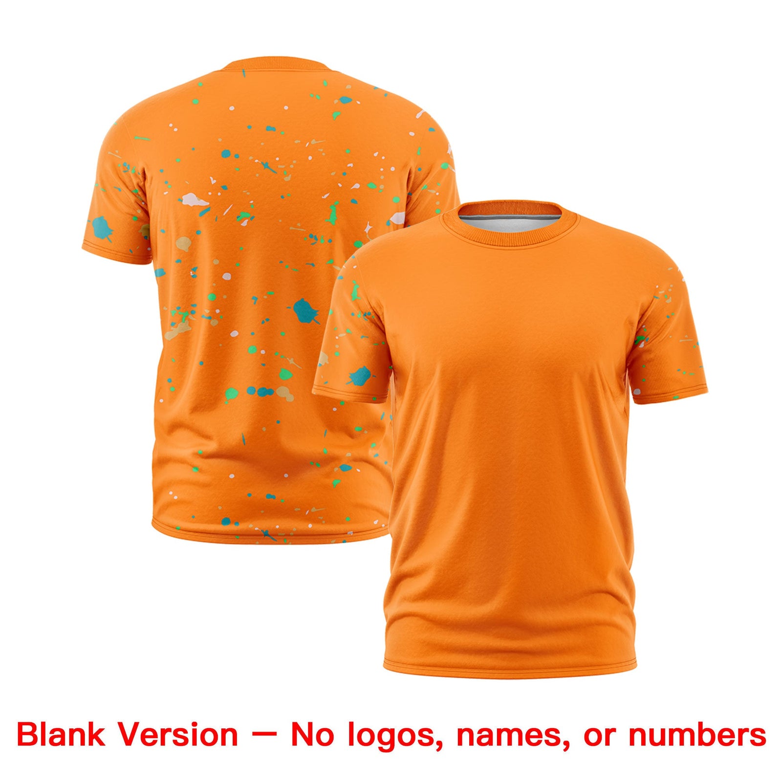 Custom Orange Purple White Spray Painting Graffiti Pattern Personalization T-shirt| KXKSHOP