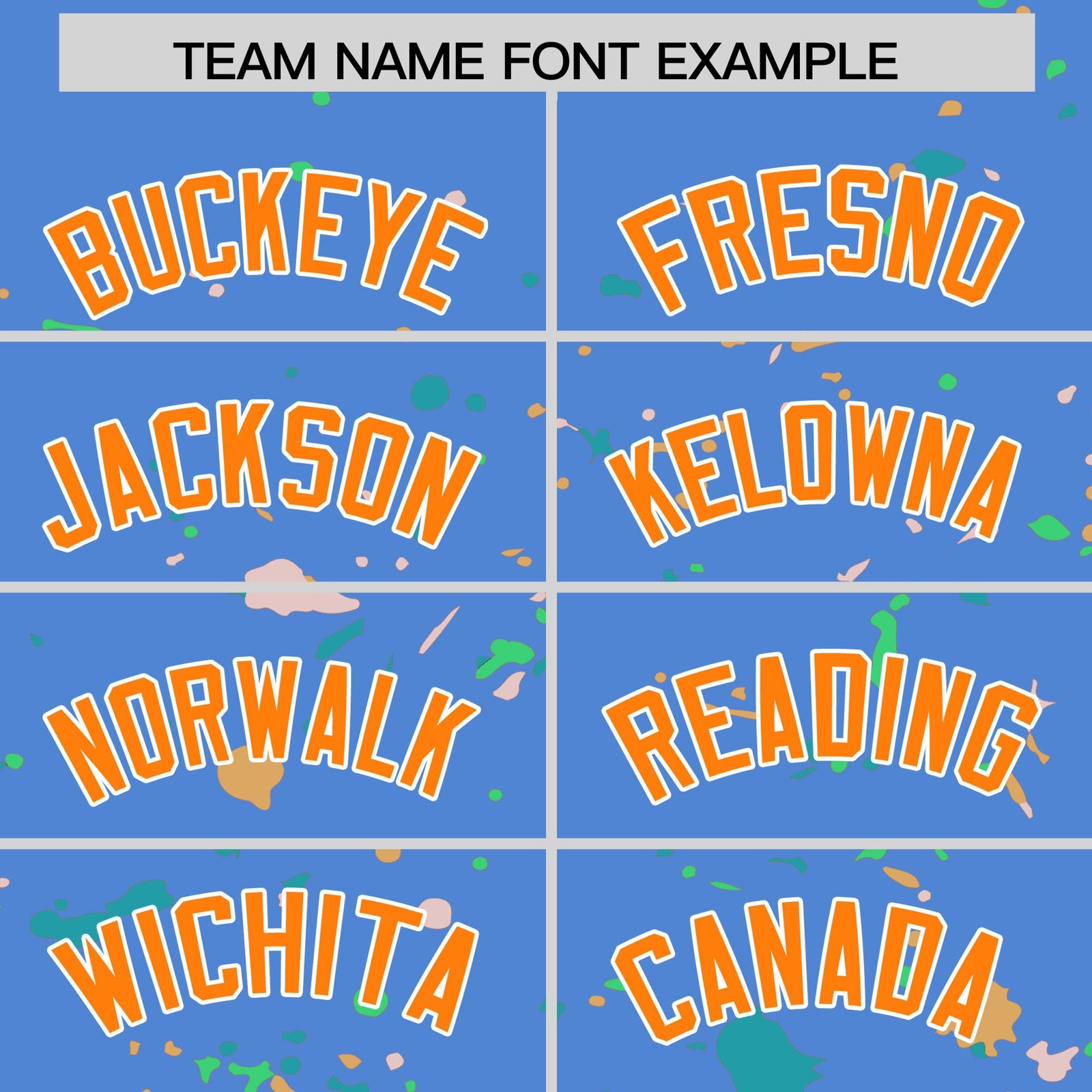 Custom Light Blue Orange White Spray Painting Graffiti Pattern Personalization T-shirt| KXKSHOP