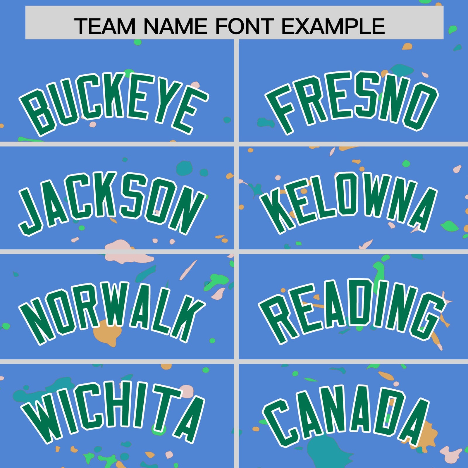 Custom Light Blue Kelly Green White Spray Painting Graffiti Pattern Personalization T-shirt| KXKSHOP