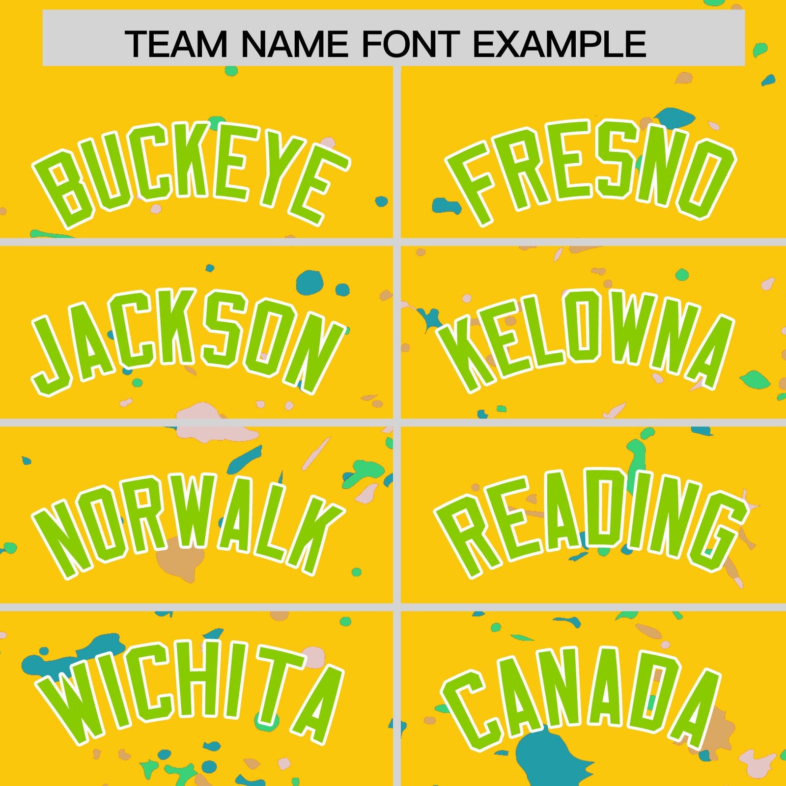 Custom Gold Neon Green White Spray Painting Graffiti Pattern Personalization T-shirt| KXKSHOP