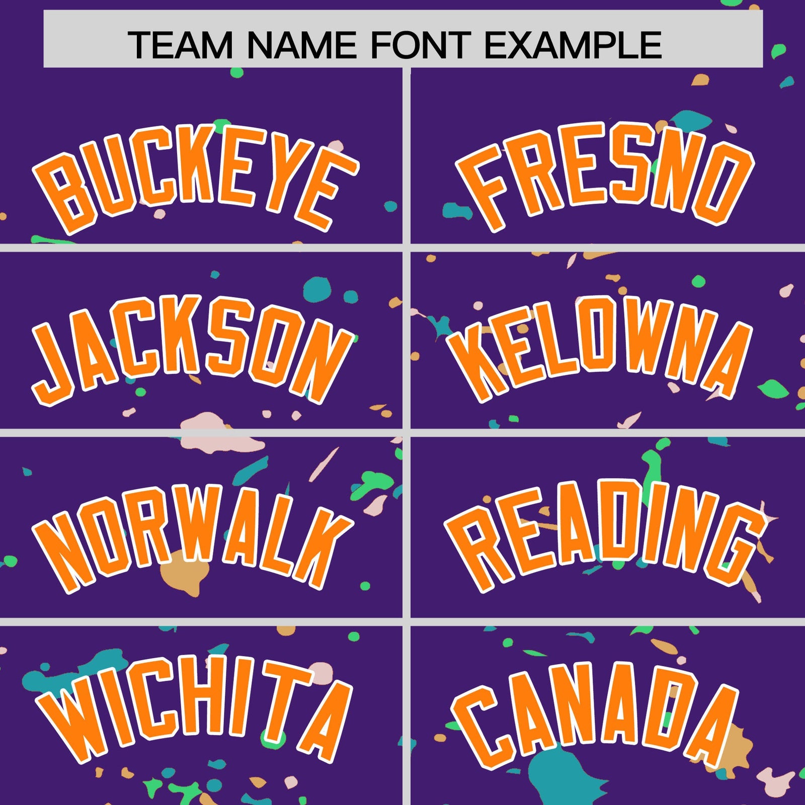 Custom Purple Orange White Spray Painting Graffiti Pattern Personalization T-shirt| KXKSHOP