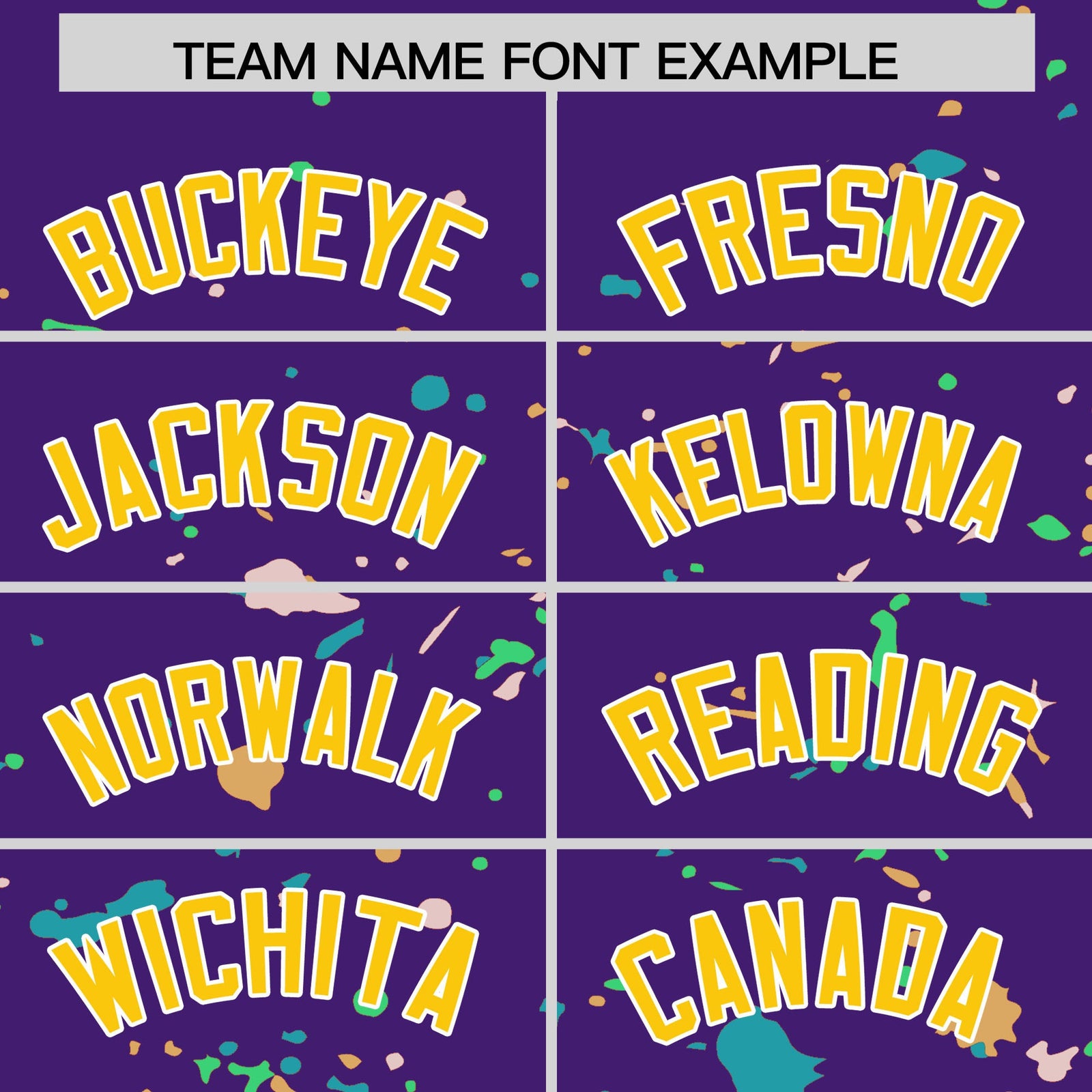 Custom Purple Gold White Spray Painting Graffiti Pattern Personalization T-shirt| KXKSHOP