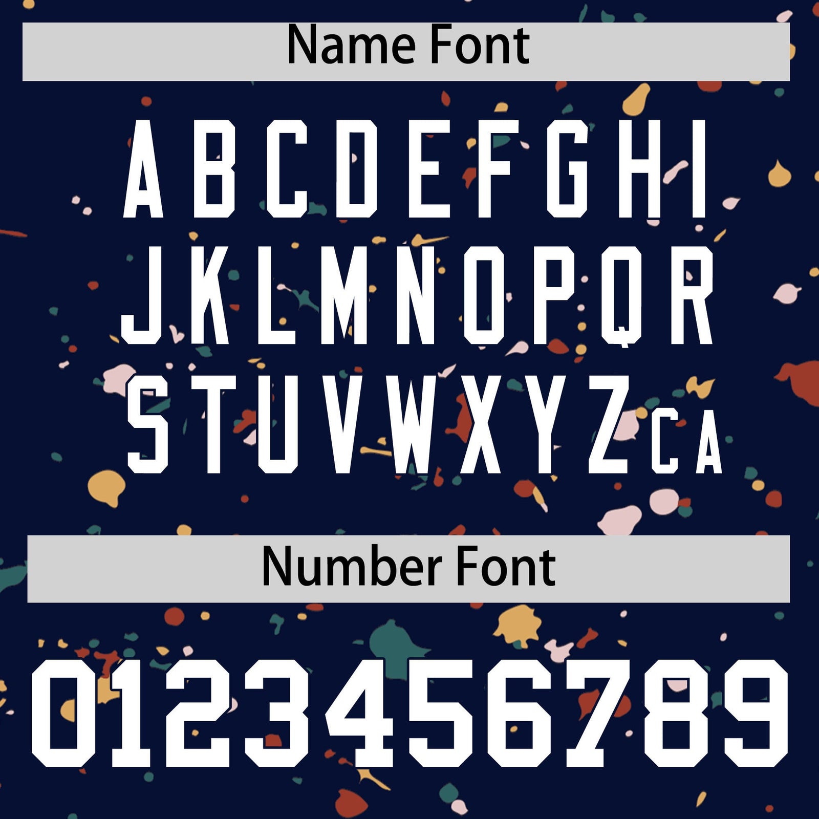 Custom Navy White Spray Painting Graffiti Pattern Personalization T-shirt| KXKSHOP